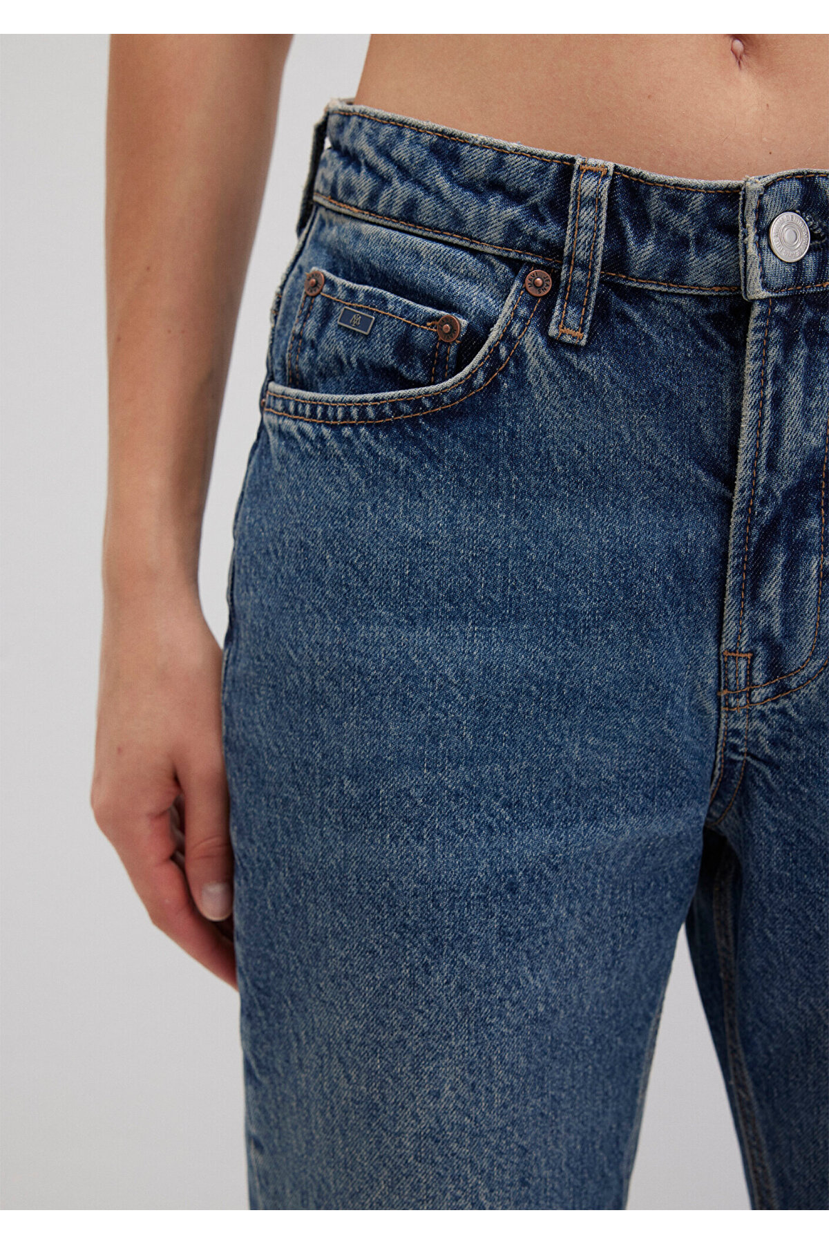 New York Classic Denim Puslu Koyu Jean Pantolon 101441-88581