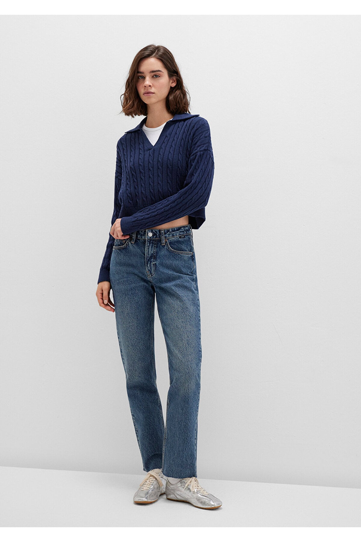 New York Classic Denim Puslu Koyu Jean Pantolon 101441-88581