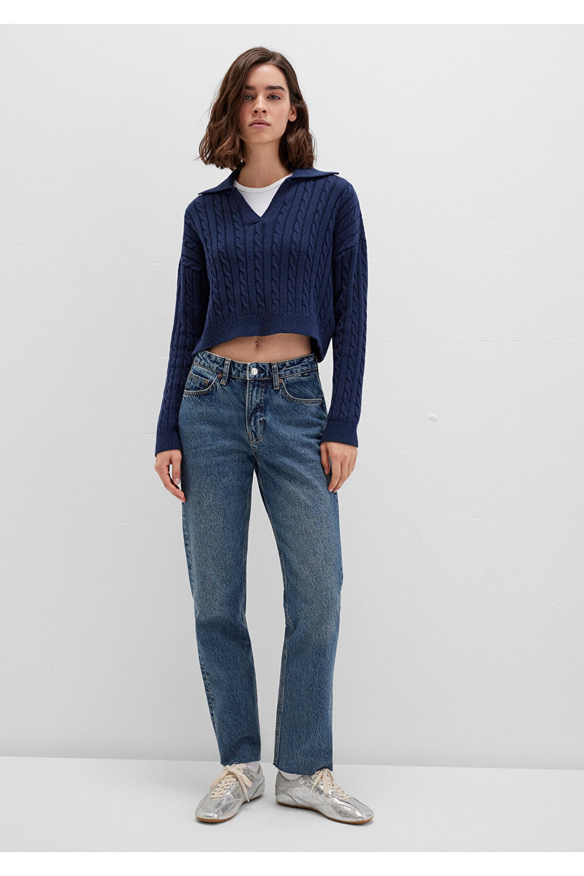 New York Classic Denim Puslu Koyu Jean Pantolon 101441-88581