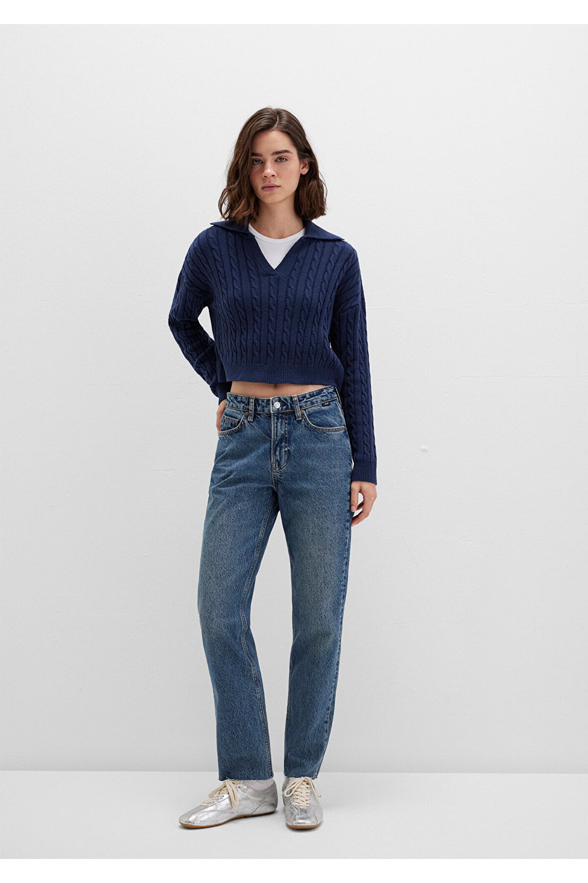 New York Classic Denim Puslu Koyu Jean Pantolon 101441-88581