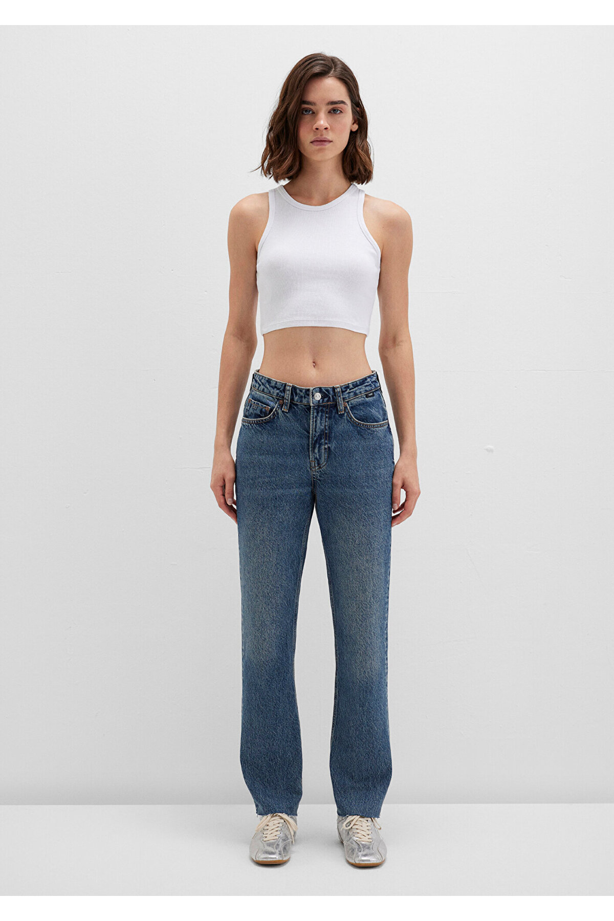 New York Classic Denim Puslu Koyu Jean Pantolon 101441-88581