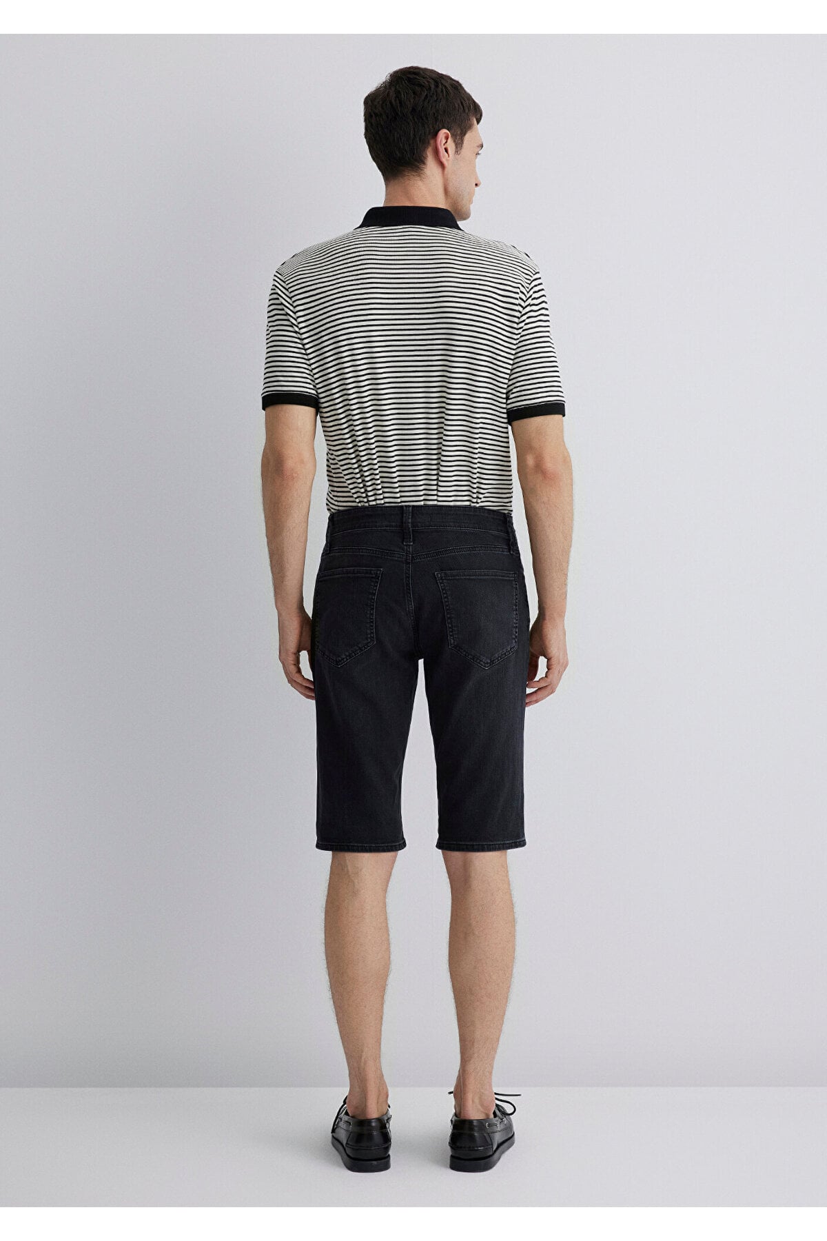 Nicholas Black Antrasit Jean Şort 0416081307