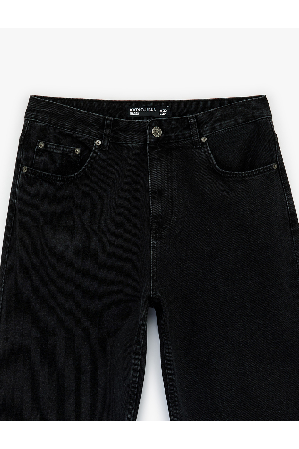 Normal Bel Bol Kalıp Pamuklu Baggy Jean Pantolon