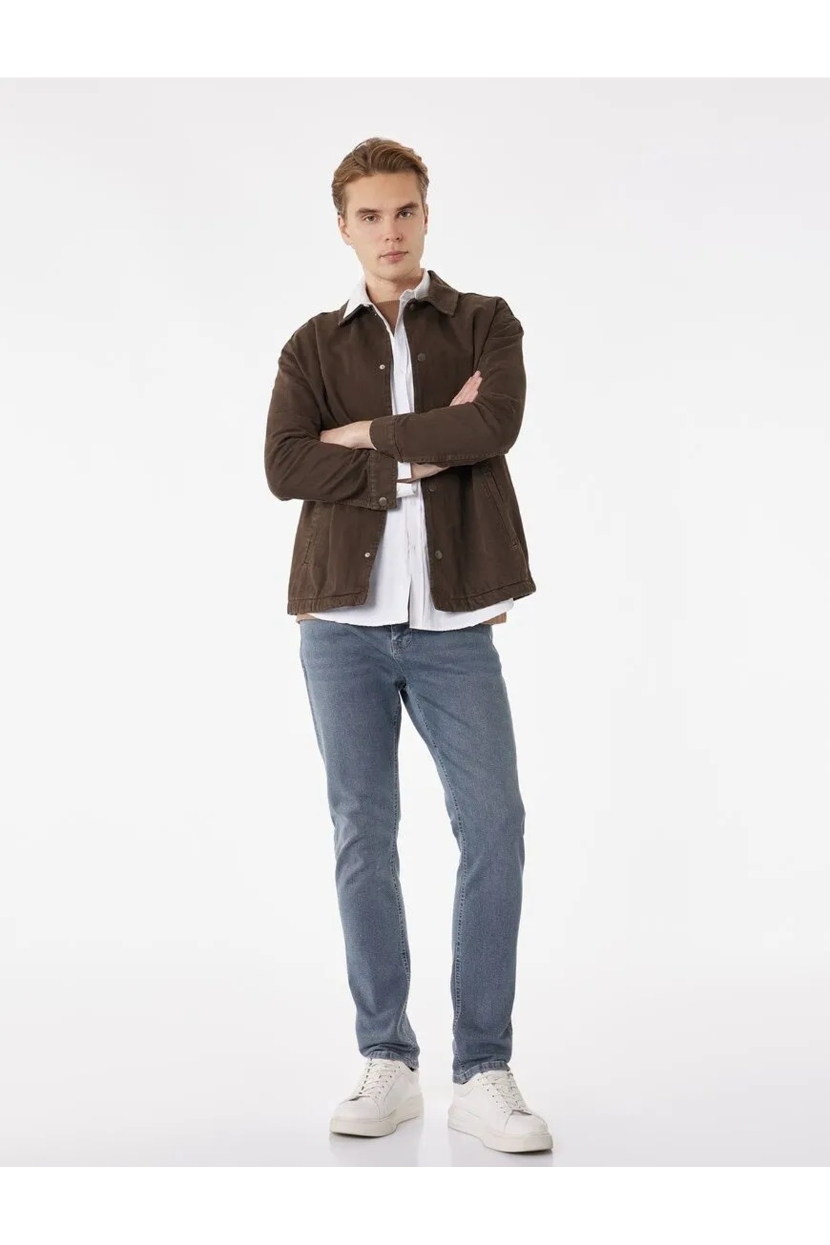 Normal Bel Cepli Pamuklu Slim Fit Jean Pantolon - Brad Jean