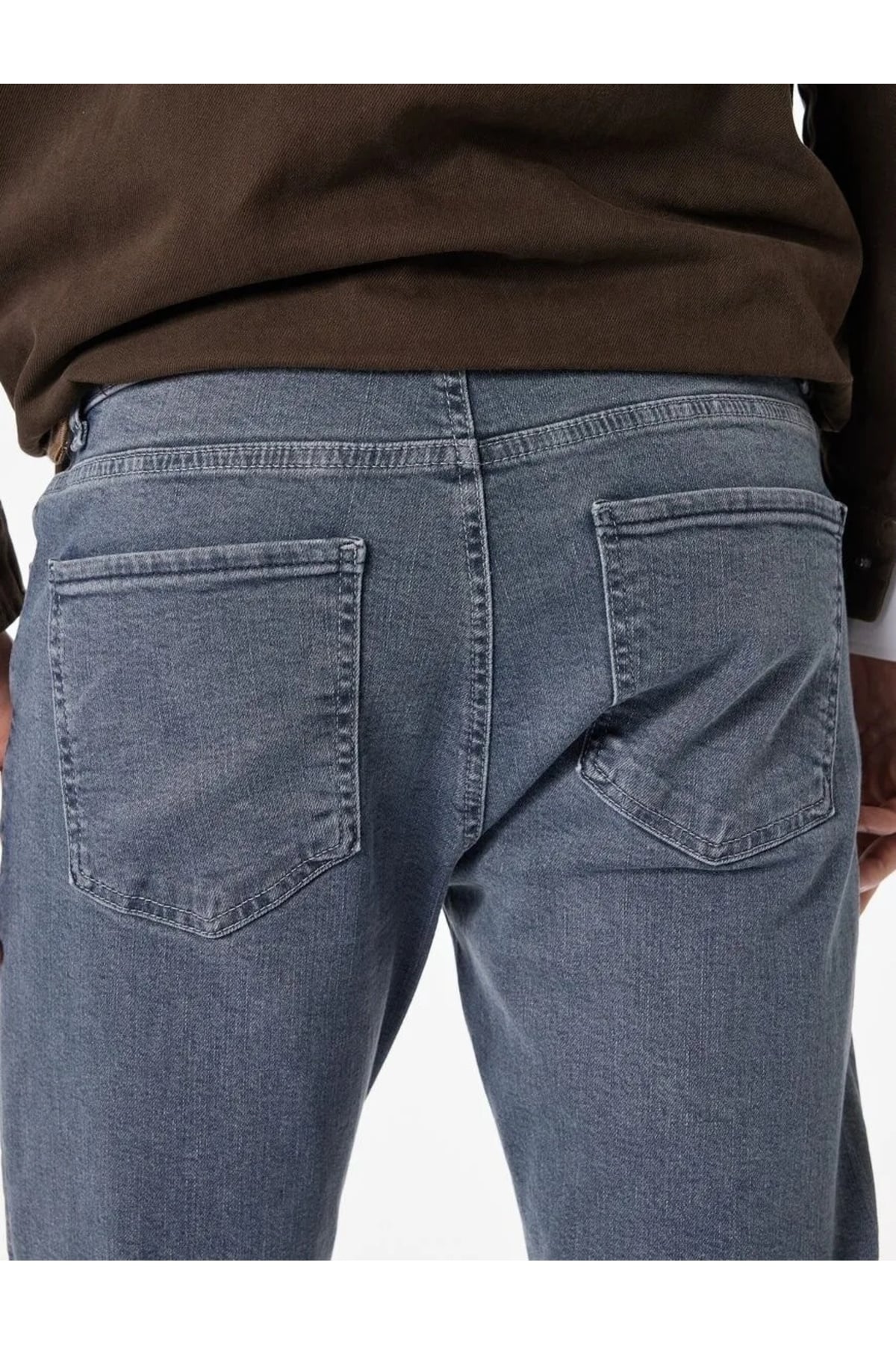 Normal Bel Cepli Pamuklu Slim Fit Jean Pantolon - Brad Jean