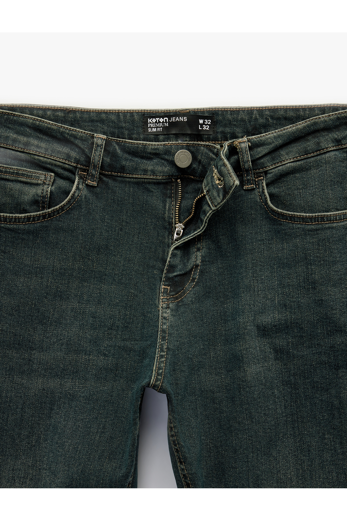Normal Bel Cepli Slim Fit Jean Pantolon - Brad Jean