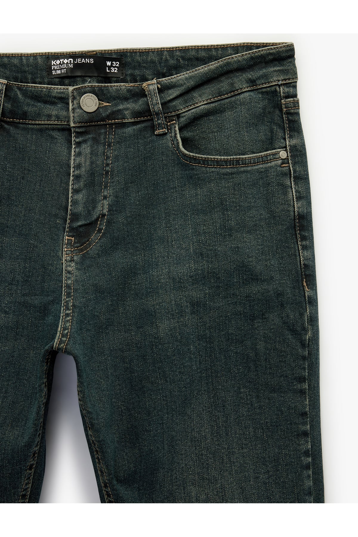 Normal Bel Cepli Slim Fit Jean Pantolon - Brad Jean