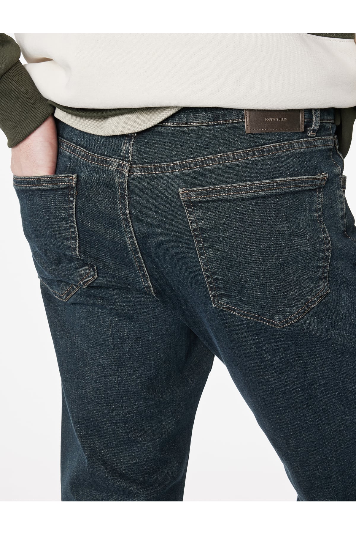 Normal Bel Cepli Slim Fit Jean Pantolon - Brad Jean