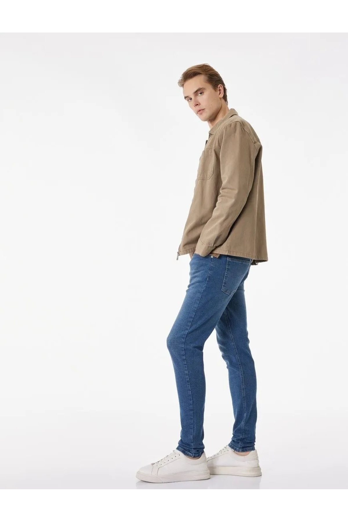 Normal Bel Dar Paça Pamuklu Skinny Fit Jean Pantolon - Michael Jean