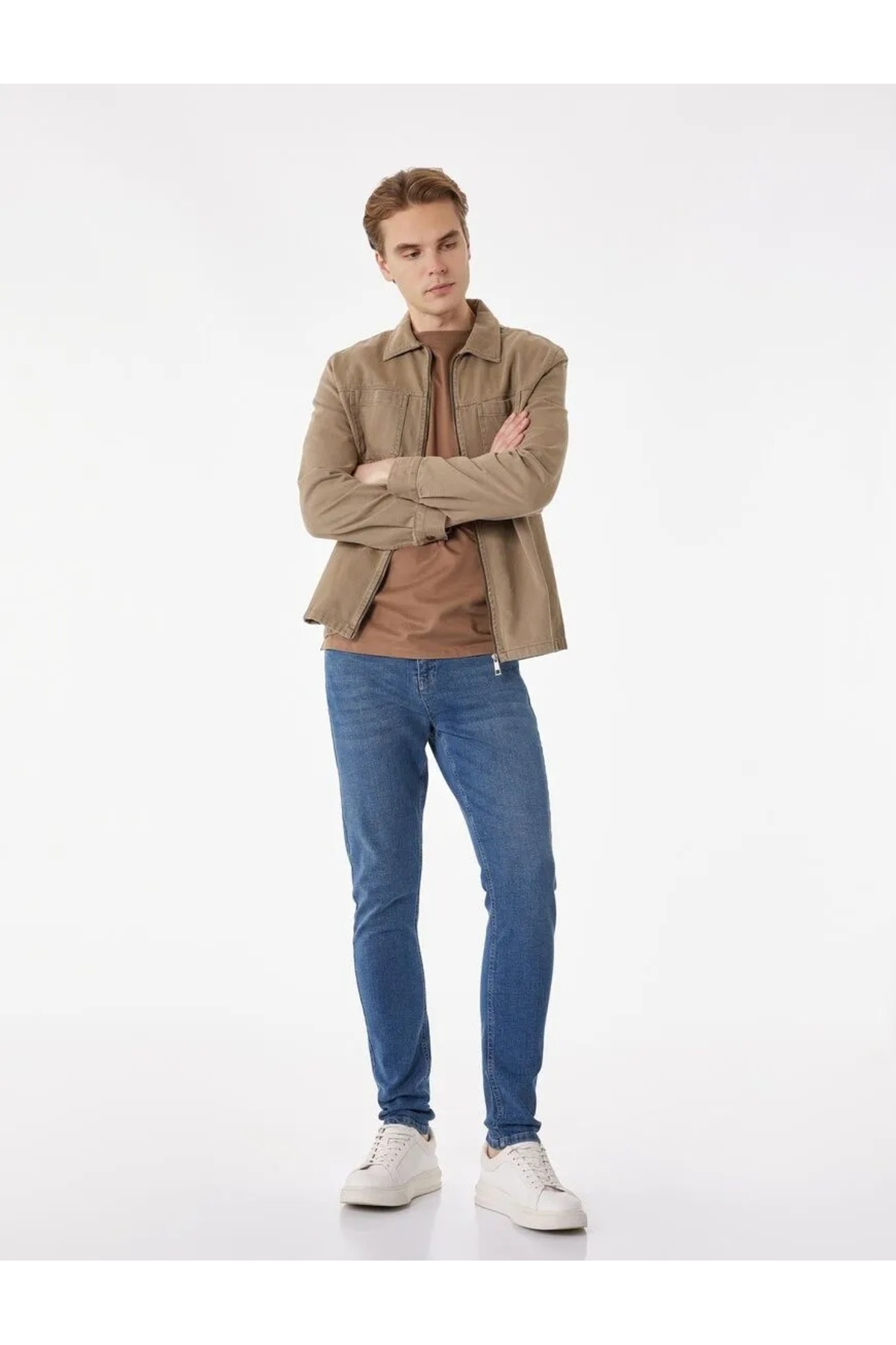 Normal Bel Dar Paça Pamuklu Skinny Fit Jean Pantolon - Michael Jean