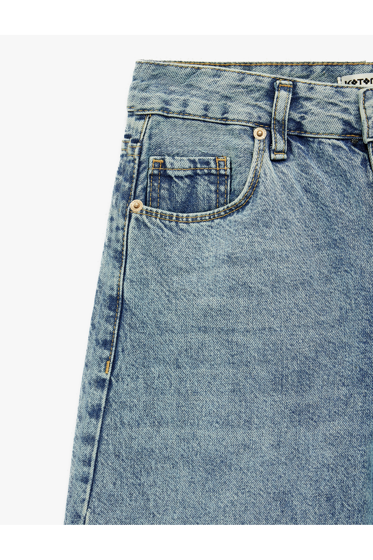 Normal Bel Düz Paça Pamuklu Rahat Kalıp Baggy Jean Pantolon - Baggy Jeans