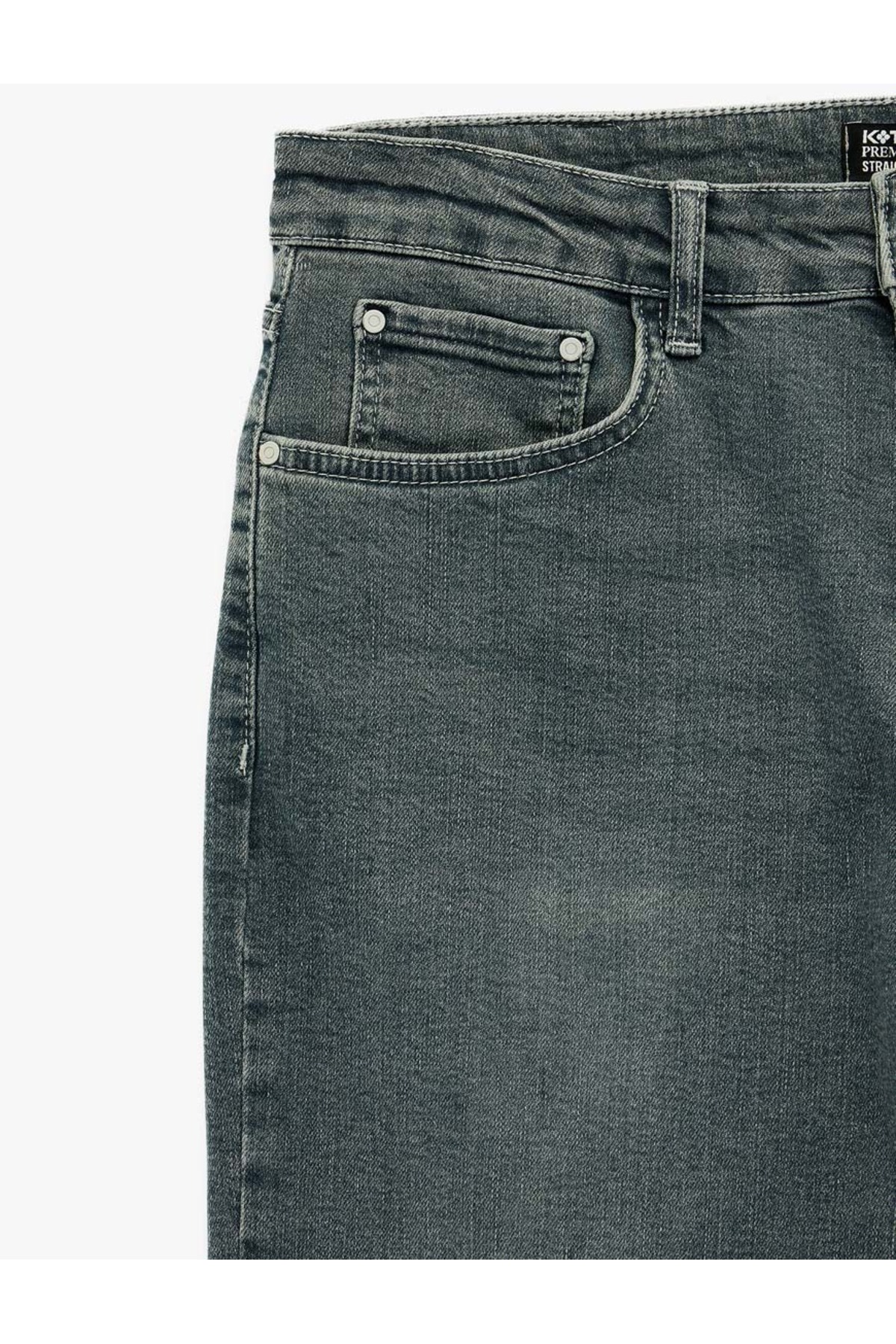 Normal Bel Düz Paça Pamuklu Straight Fit Jean Pantolon - Mark Jean