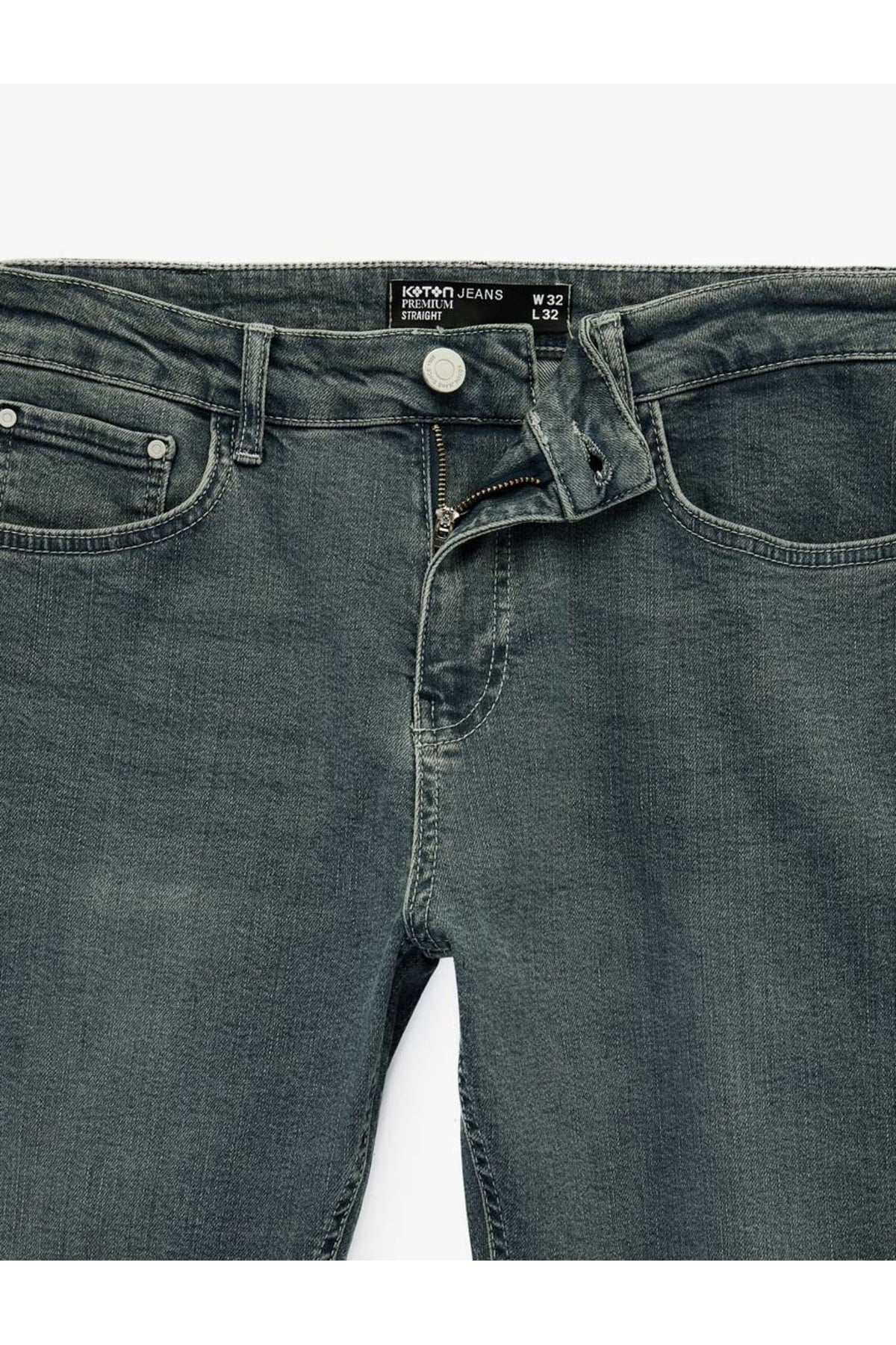 Normal Bel Düz Paça Pamuklu Straight Fit Jean Pantolon - Mark Jean