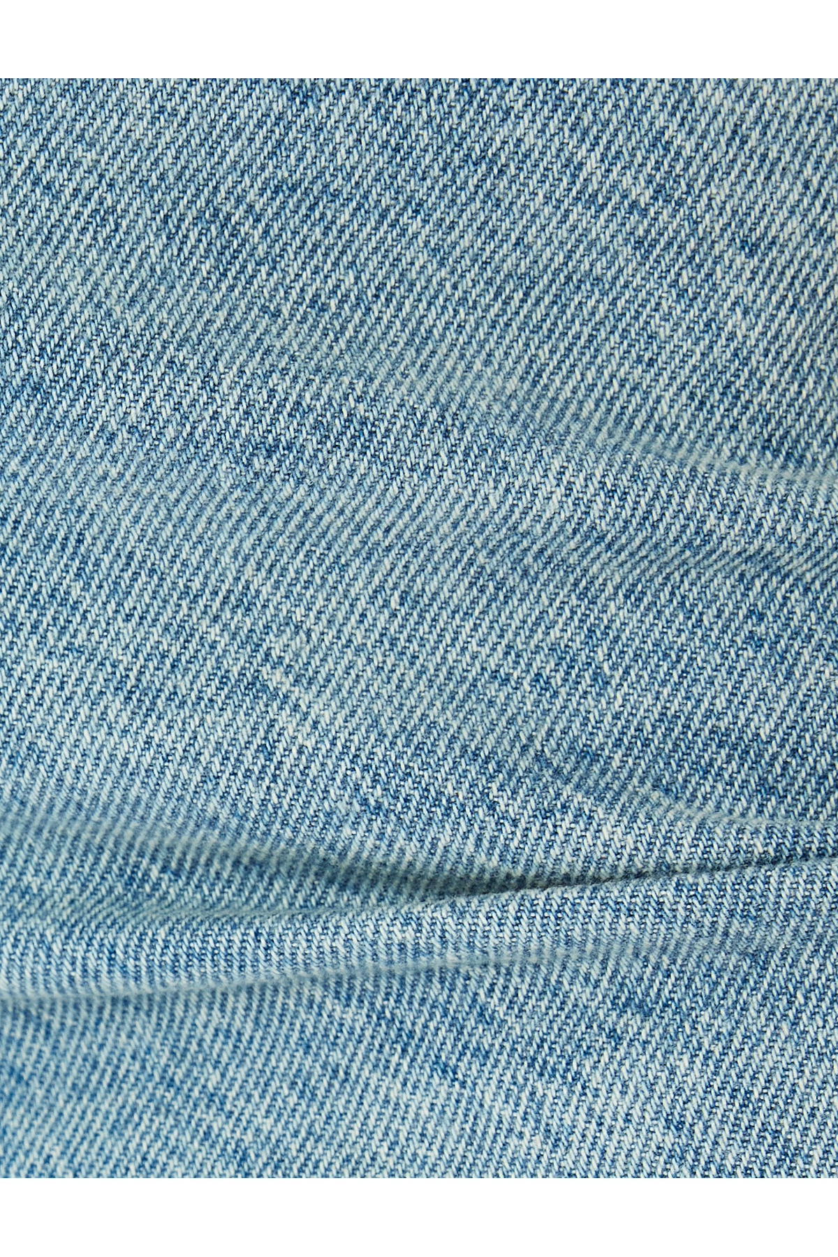 Normal Bel Geniş Paça Düğmeli Kot Pantolon  -  Wide Leg Jeans