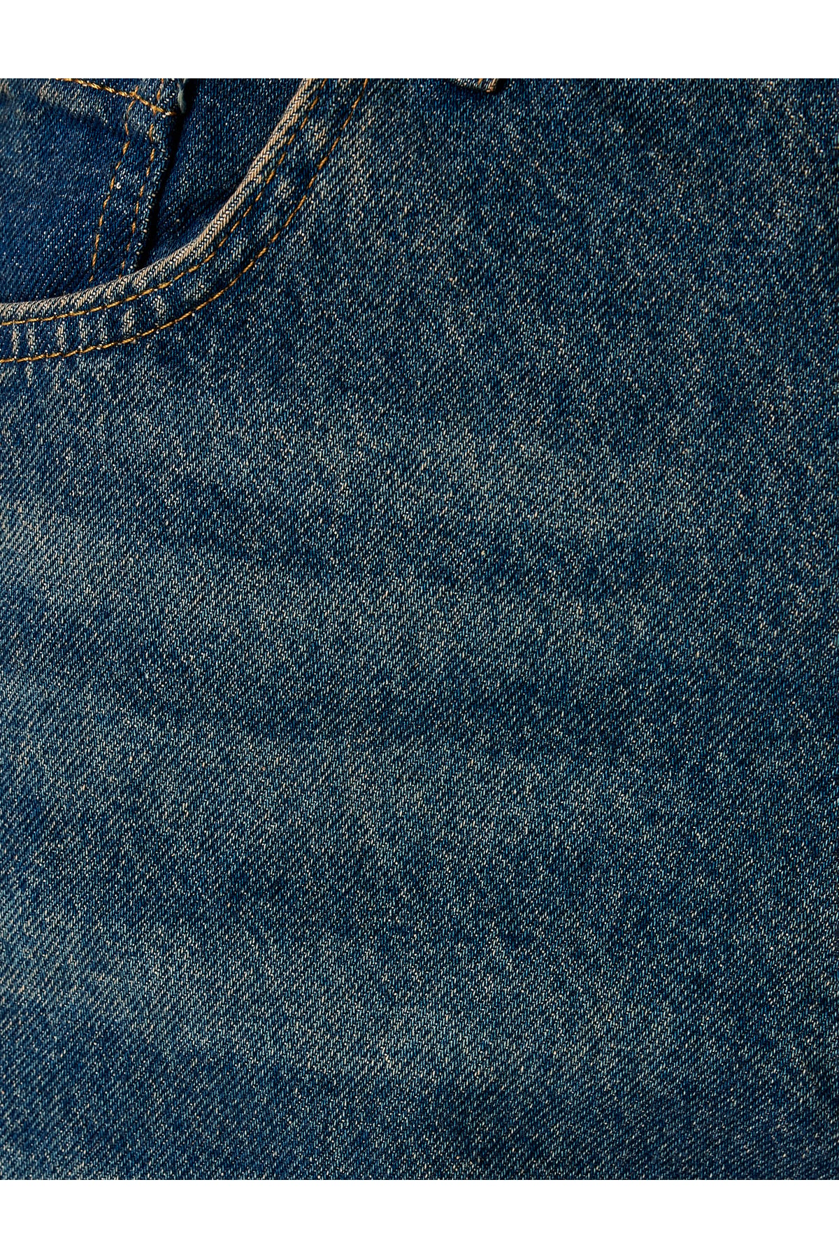 Normal Bel Pamuklu Bol Baggy Jean Pantolon