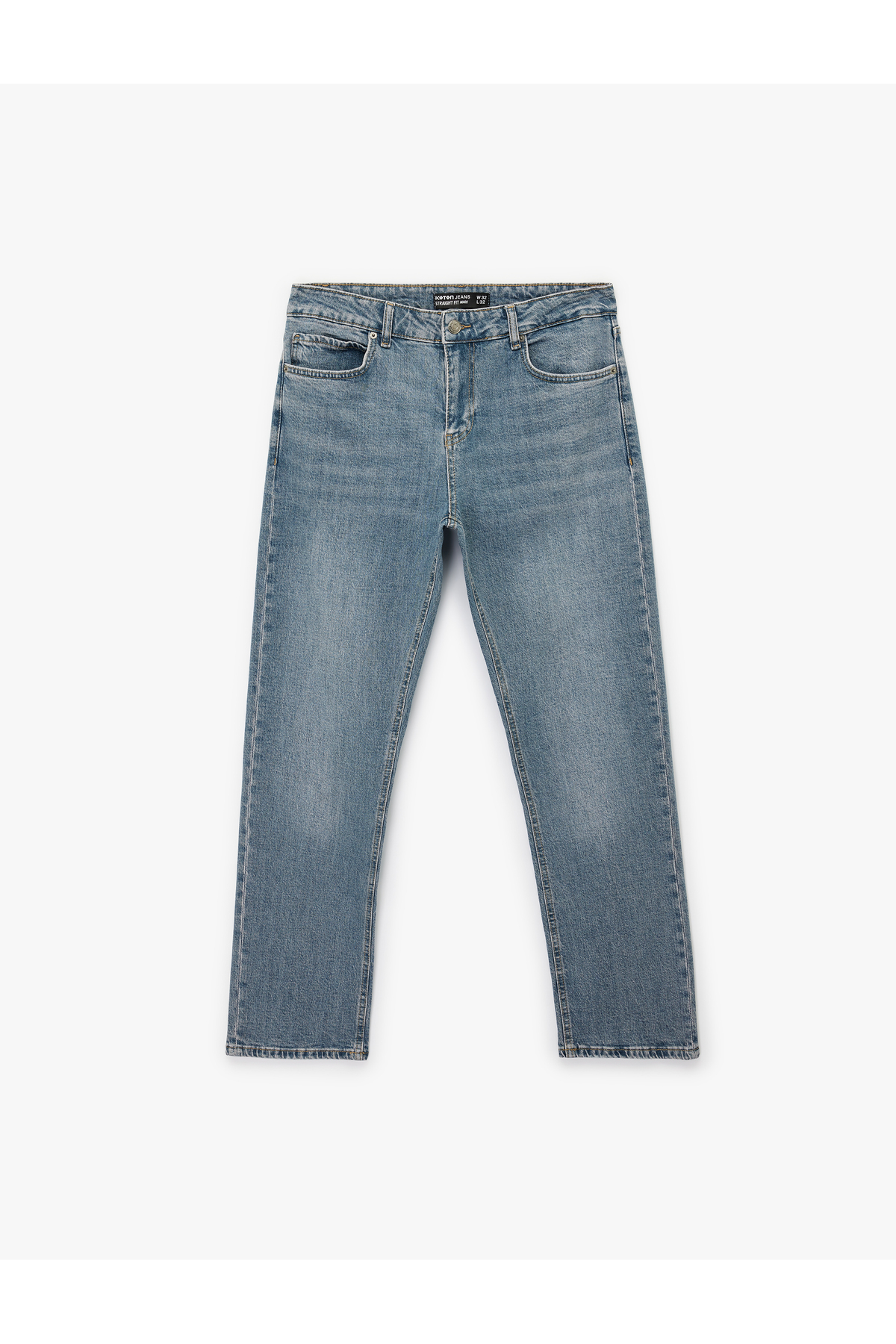 Normal Bel Pamuklu Cepli Straight Fit Jean Pantolon - Mark Jean