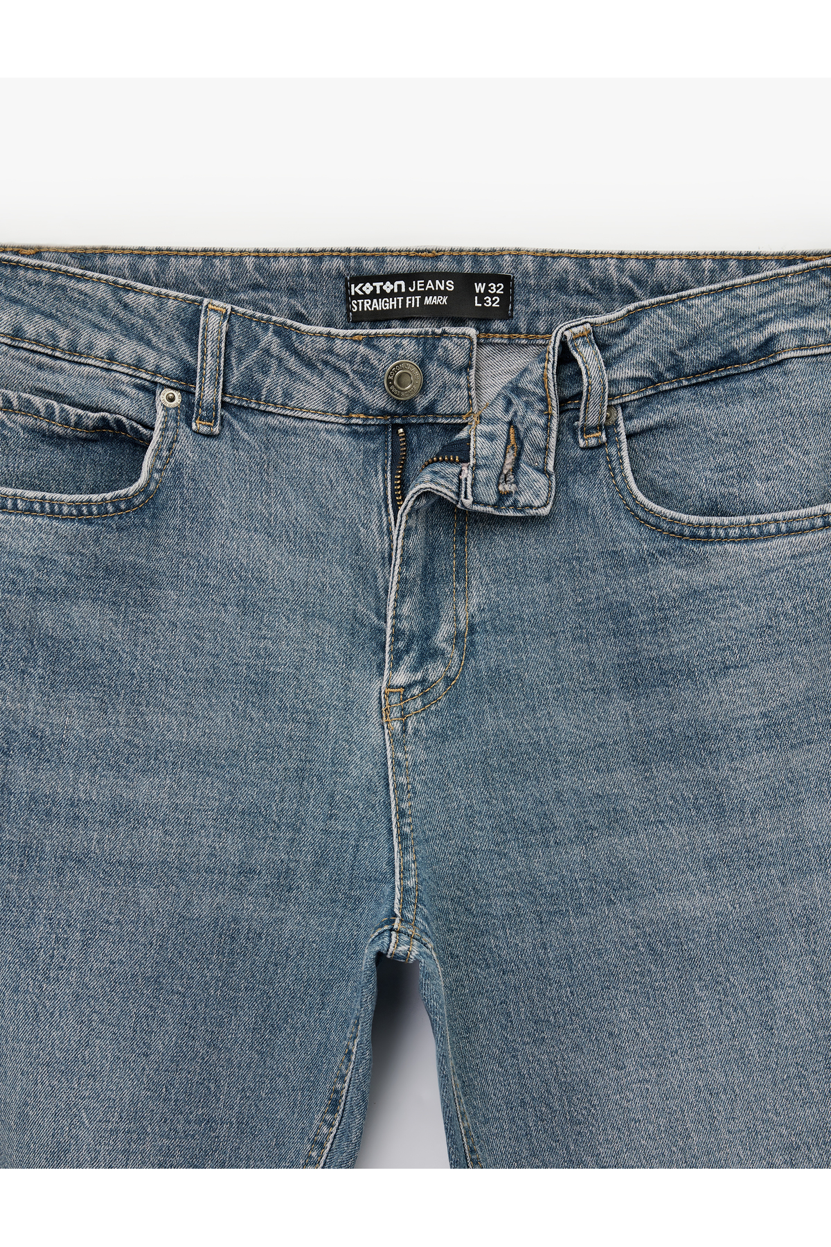Normal Bel Pamuklu Cepli Straight Fit Jean Pantolon - Mark Jean