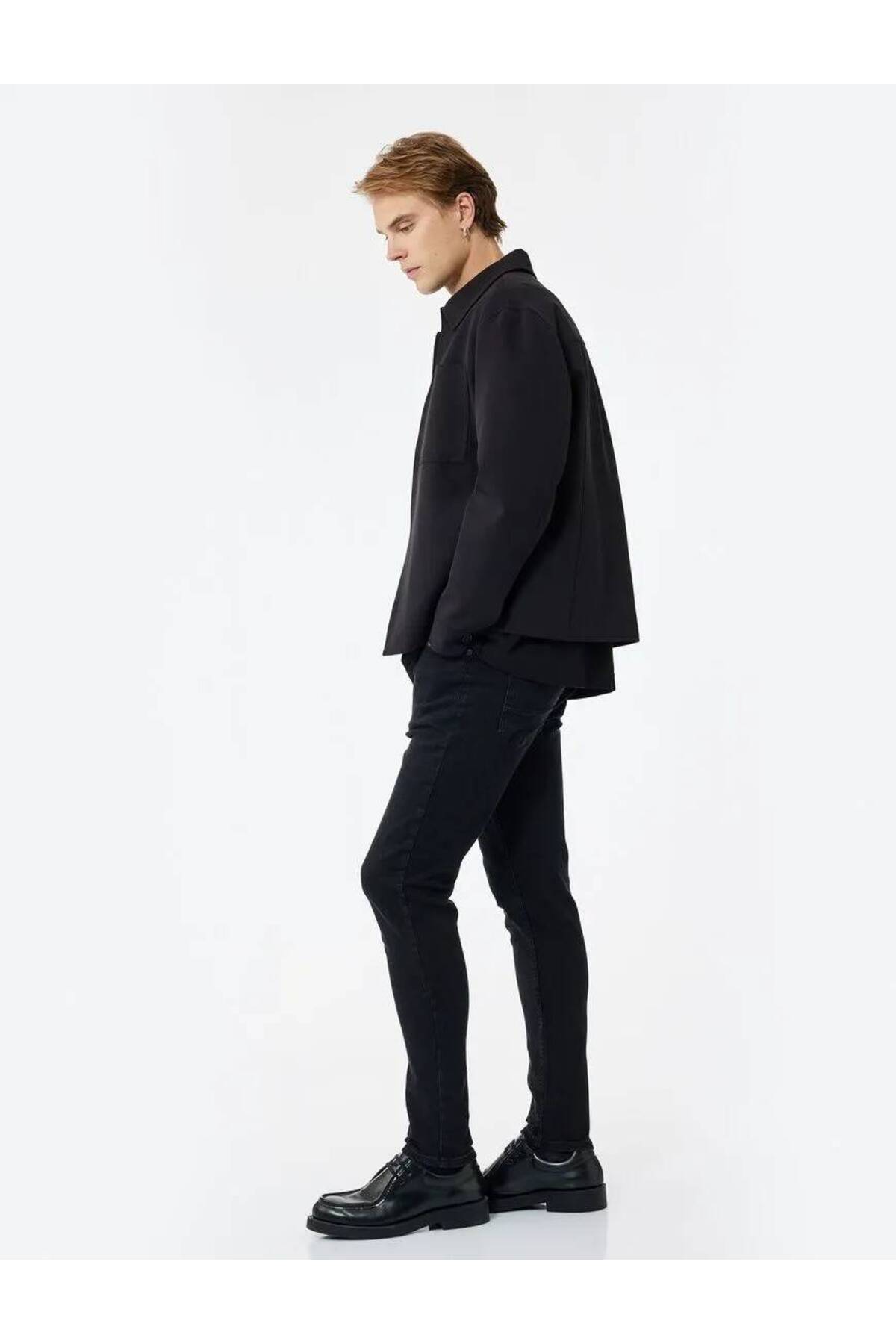 Normal Bel Pamuklu Skinny Fit Jean Pantolon - Michael Jean