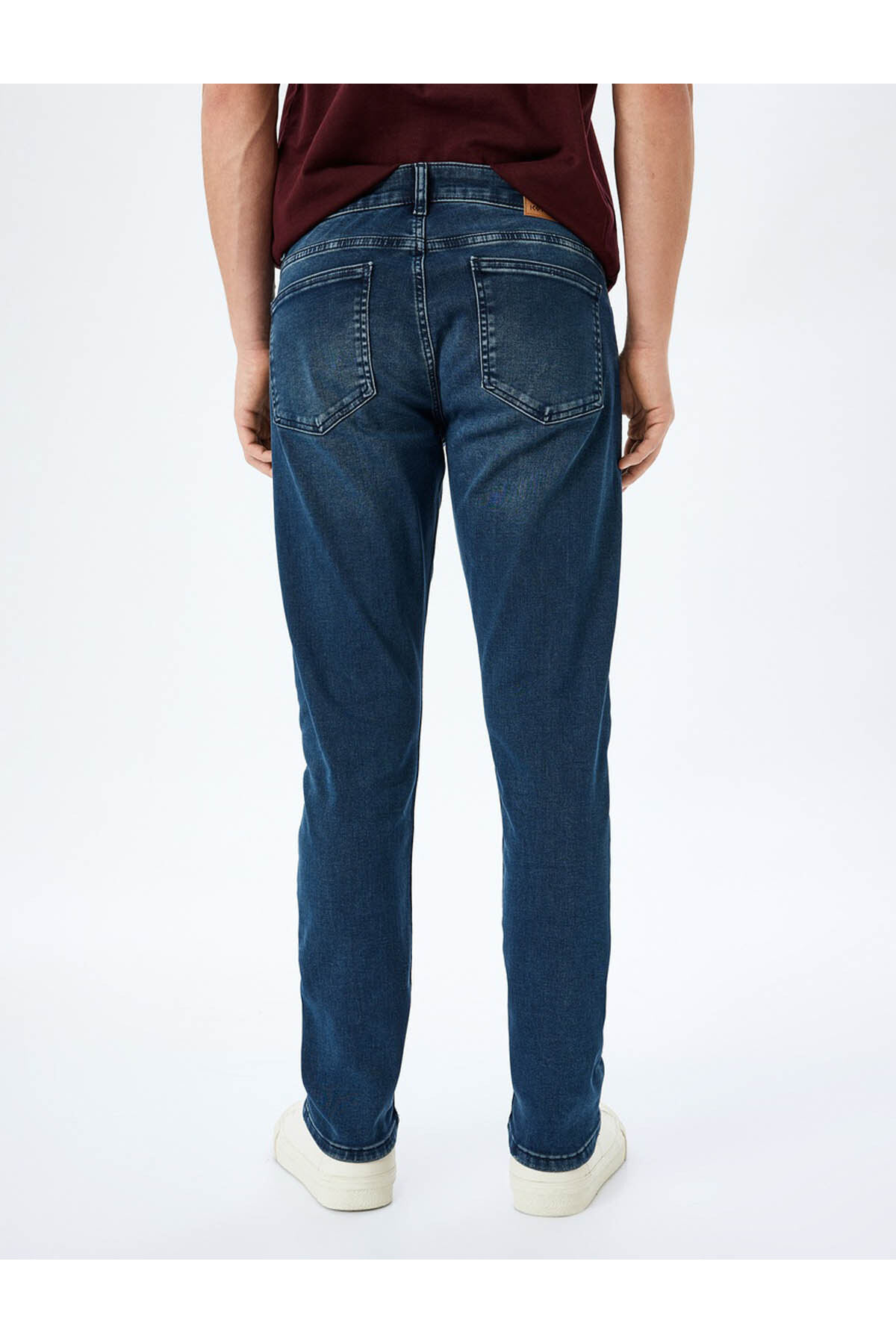 Normal Bel Pamuklu Slim Fit Denim Pantolon - Brad Jean