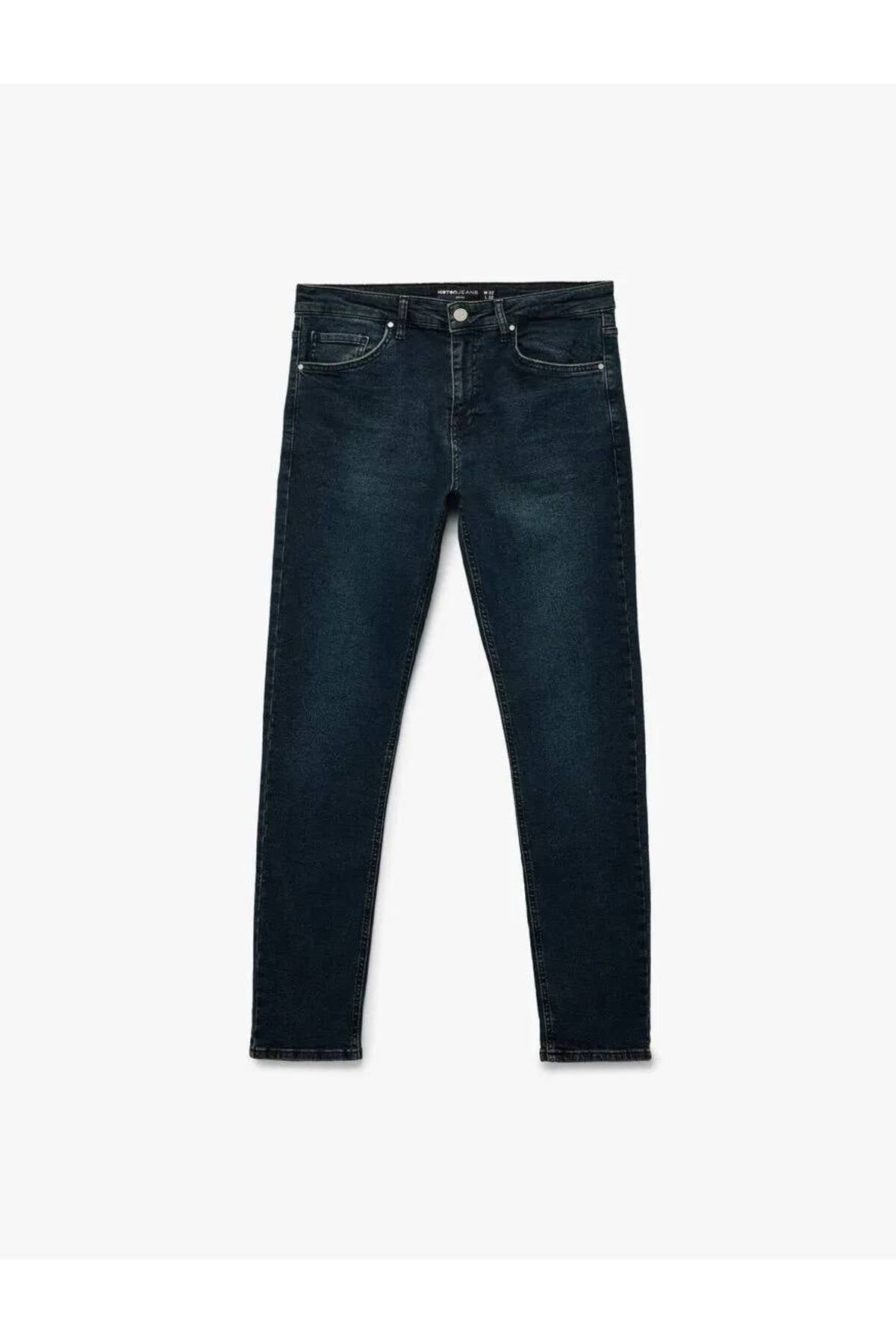 Normal Bel Pamuklu Slim Fit Jean - Brad Jean