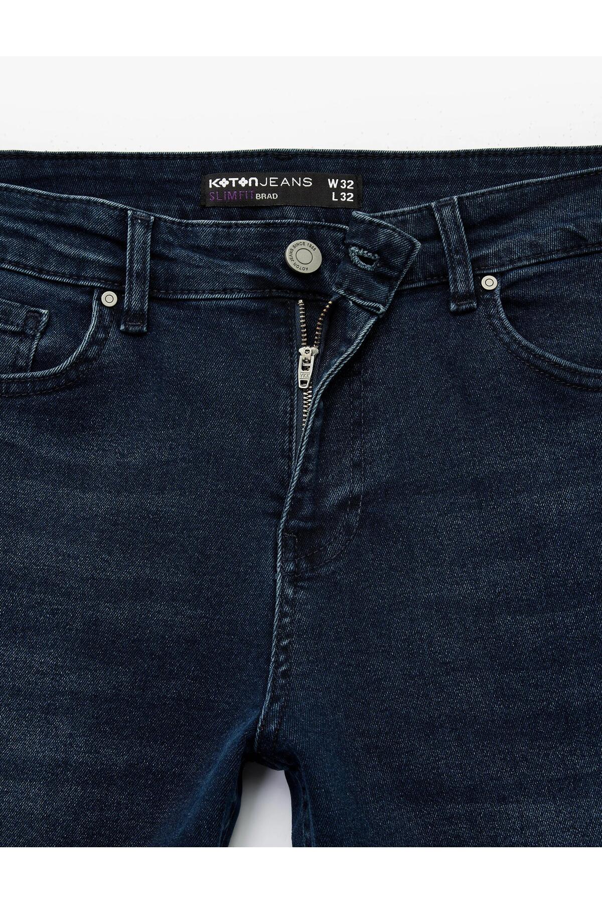 Normal Bel Pamuklu Slim Fit Jean Pantolon - Brad Jean (AW 25)