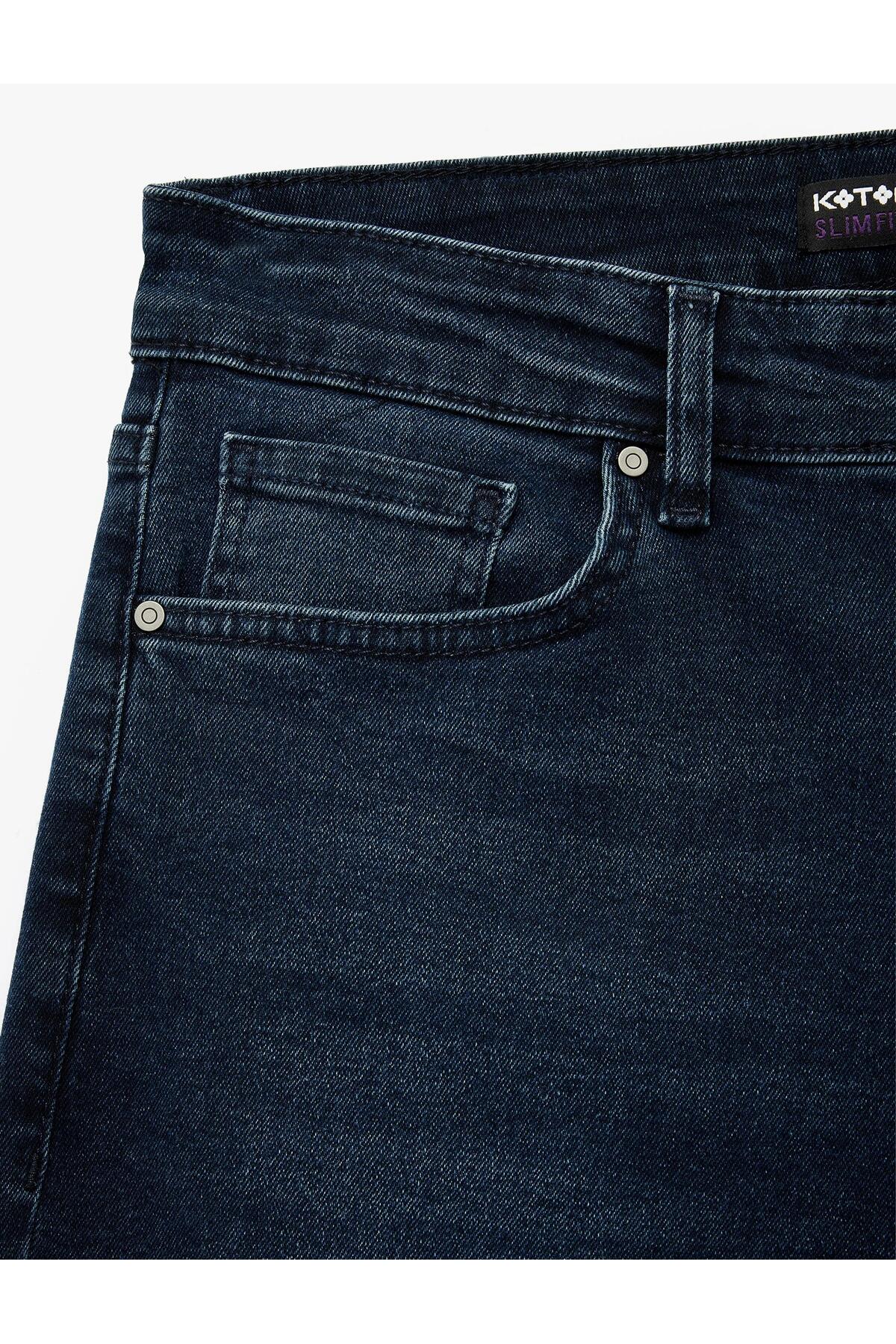 Normal Bel Pamuklu Slim Fit Jean Pantolon - Brad Jean (AW 25)