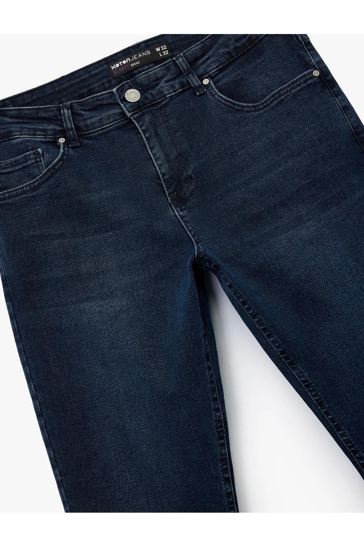 Normal Bel Pamuklu Slim Fit Jean Pantolon - Brad Jean (AW 25)