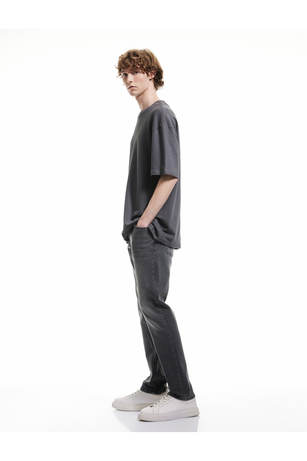 Normal Bel Pamuklu Straight Fit Jean Pantolon - Mark Jean