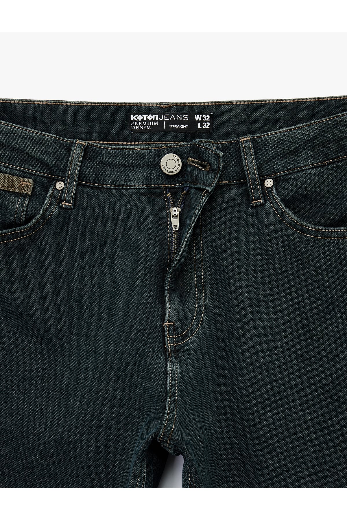 Normal Bel Pamuklu Straight Fit Jean Pantolon - Mark Jean