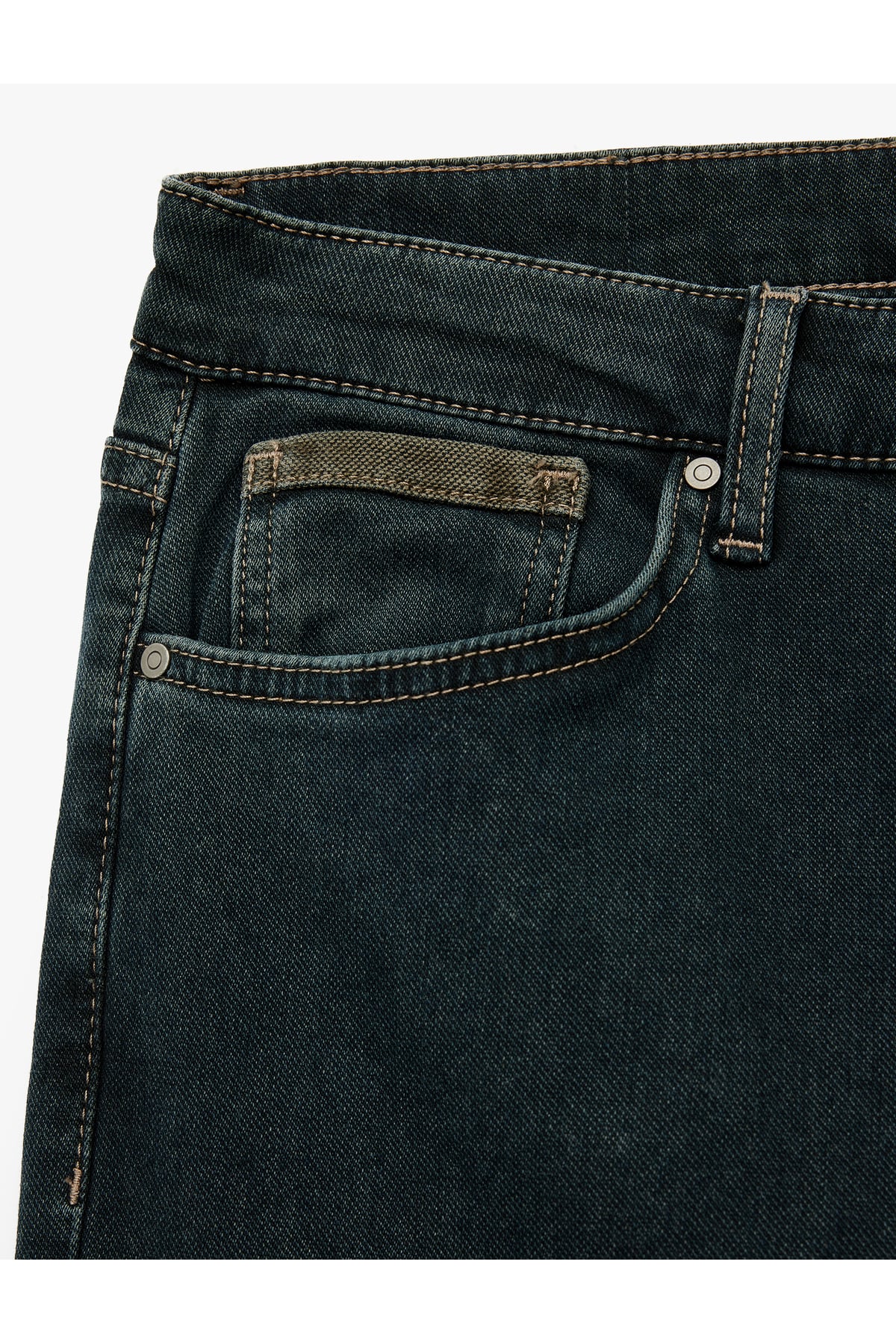Normal Bel Pamuklu Straight Fit Jean Pantolon - Mark Jean
