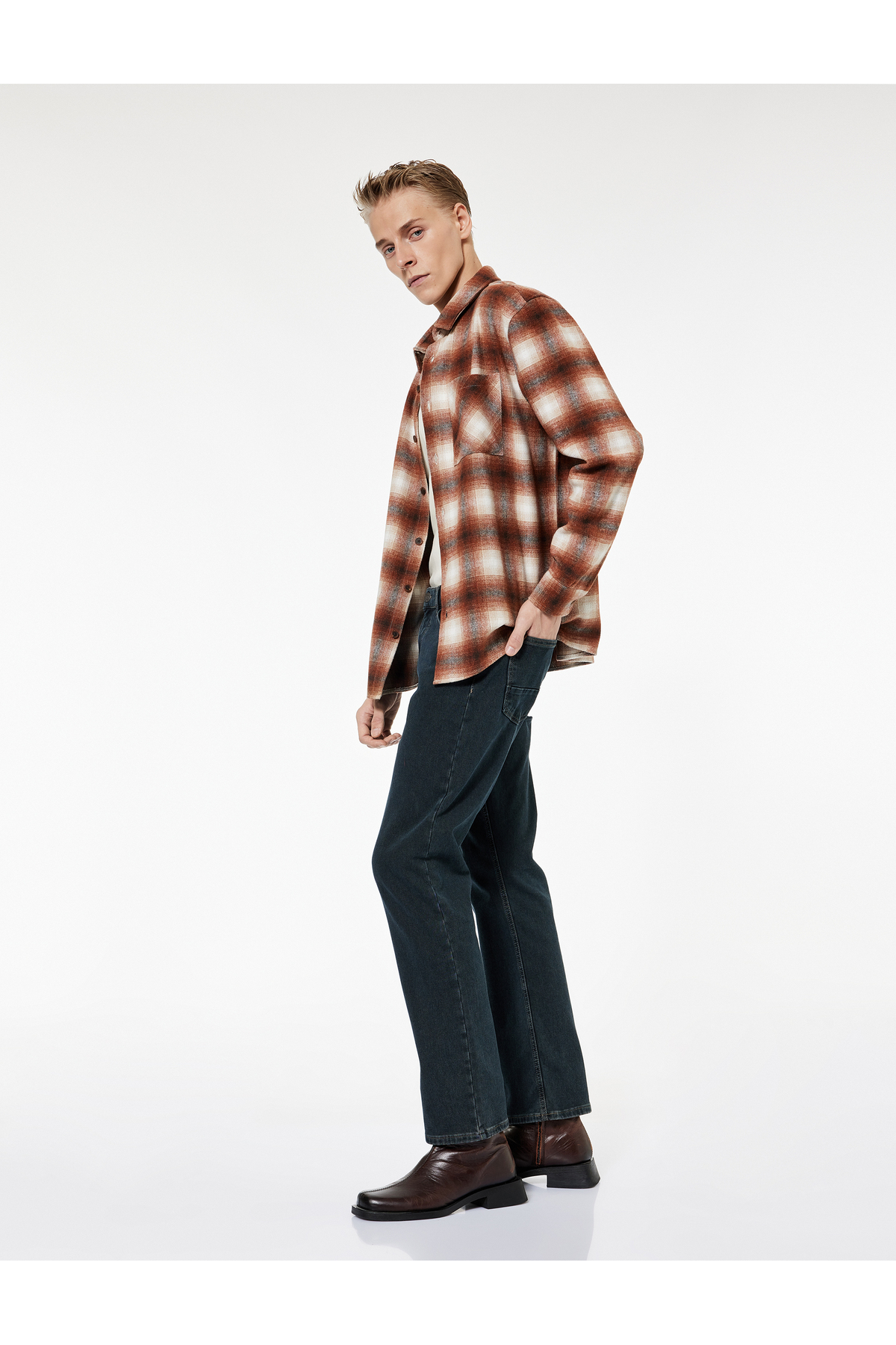 Normal Bel Pamuklu Straight Fit Jean Pantolon - Mark Jean