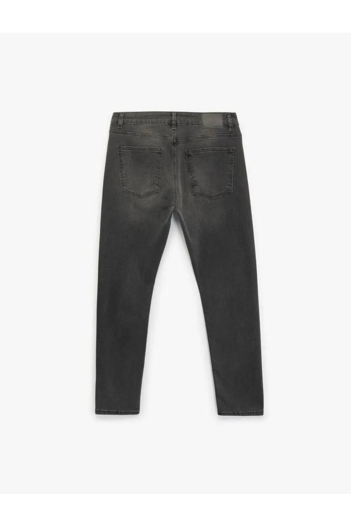 Normal Bel Pamuklu Straight Fit Jean Pantolon - Mark Jean