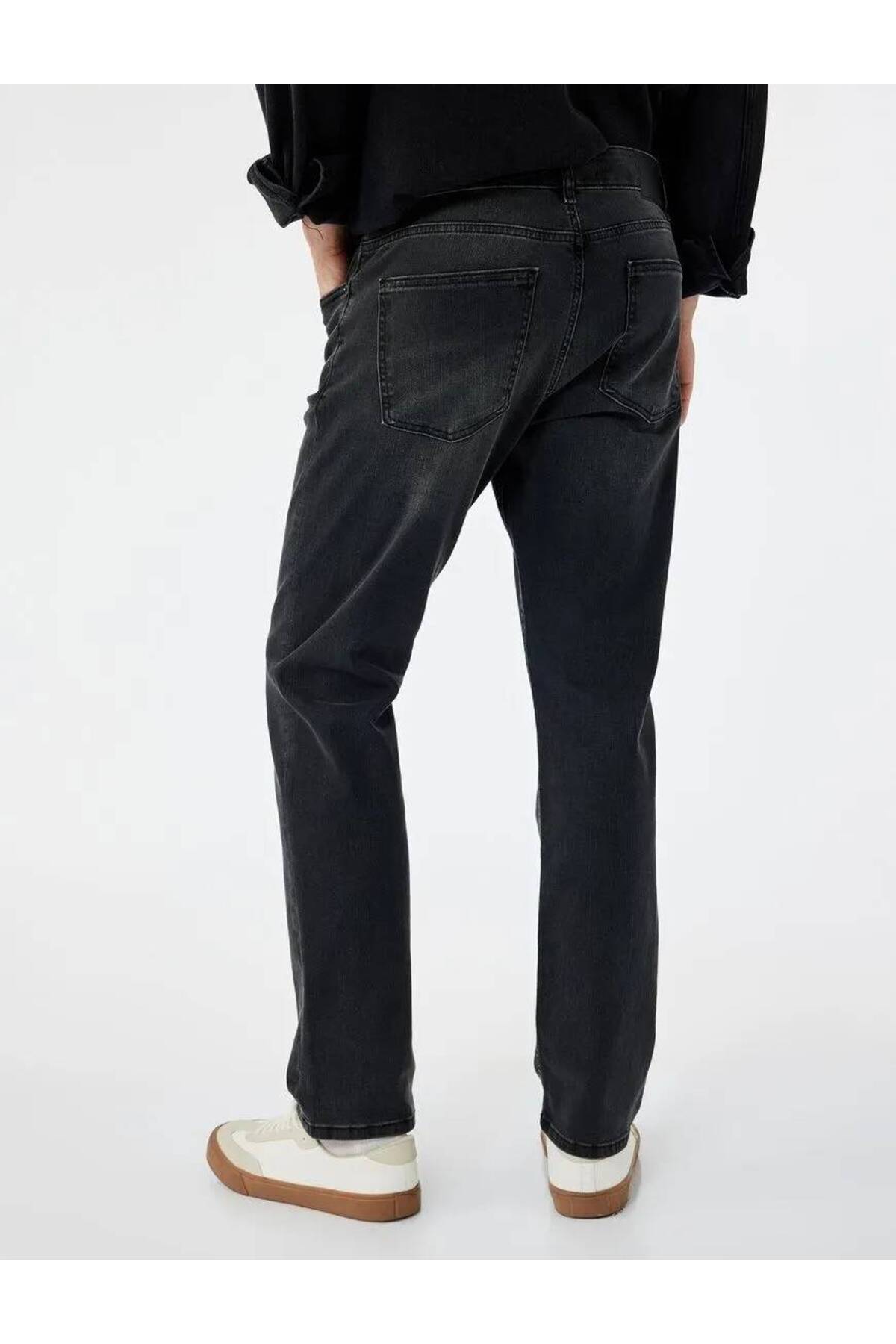 Normal Bel Pamuklu Straight Fit Jean Pantolon - Mark Jean