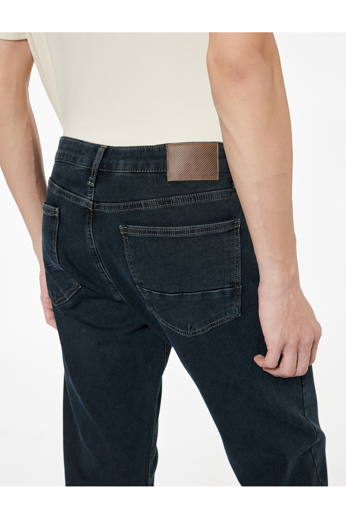 Normal Bel Pamuklu Straight Fit Jean Pantolon - Mark Jean