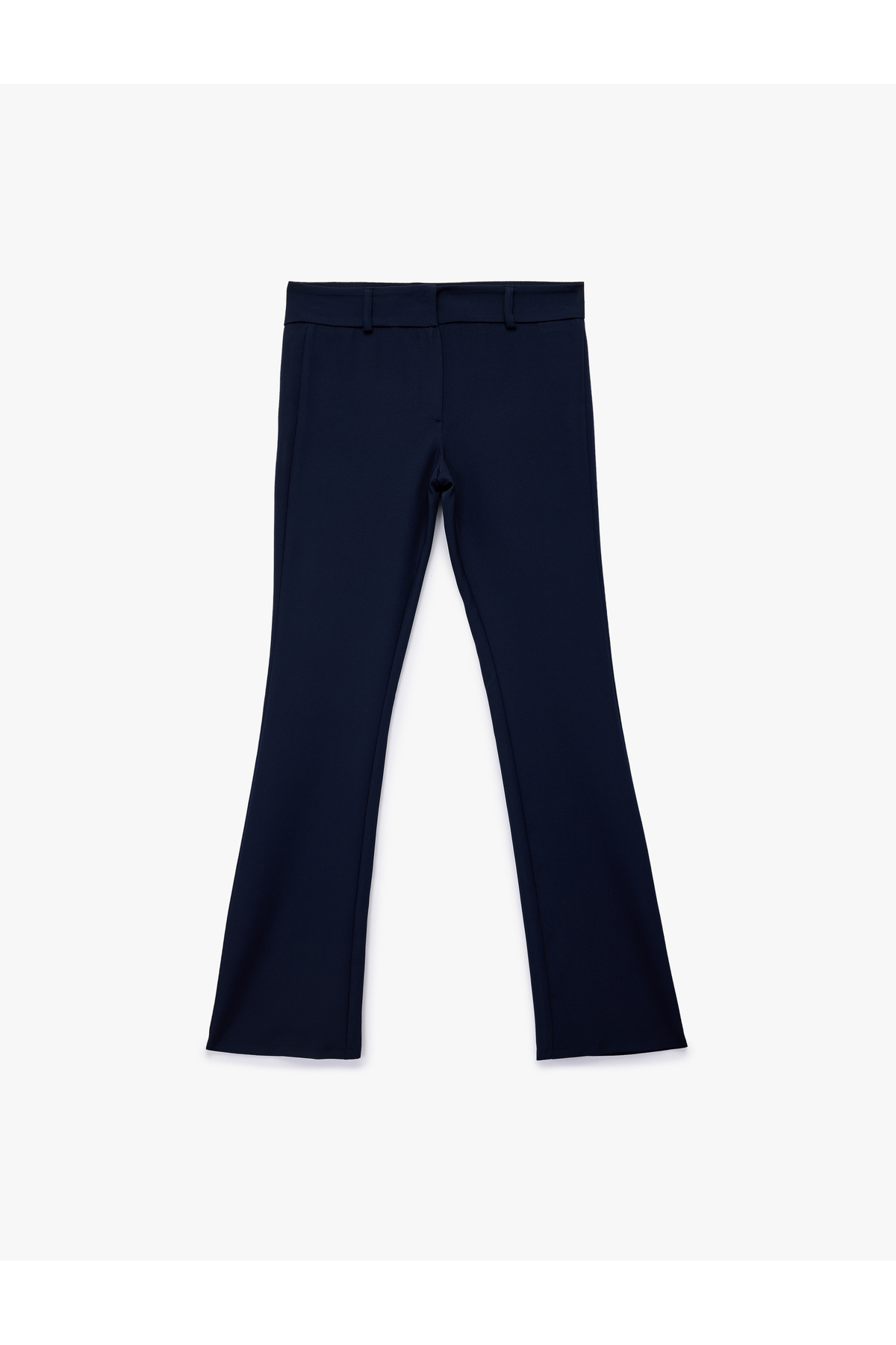Normal Bel Slim Fit İspanyol Paça Kumaş Pantolon