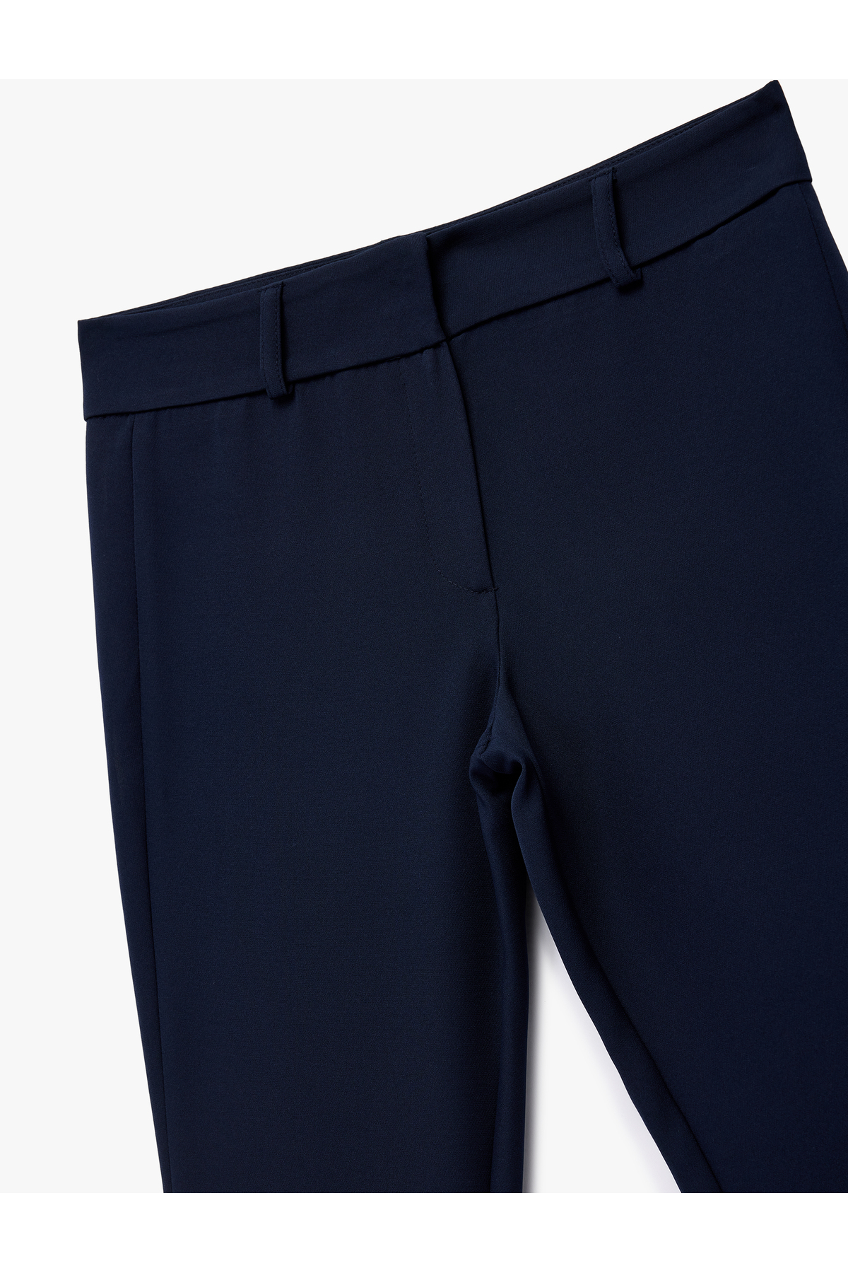 Normal Bel Slim Fit İspanyol Paça Kumaş Pantolon