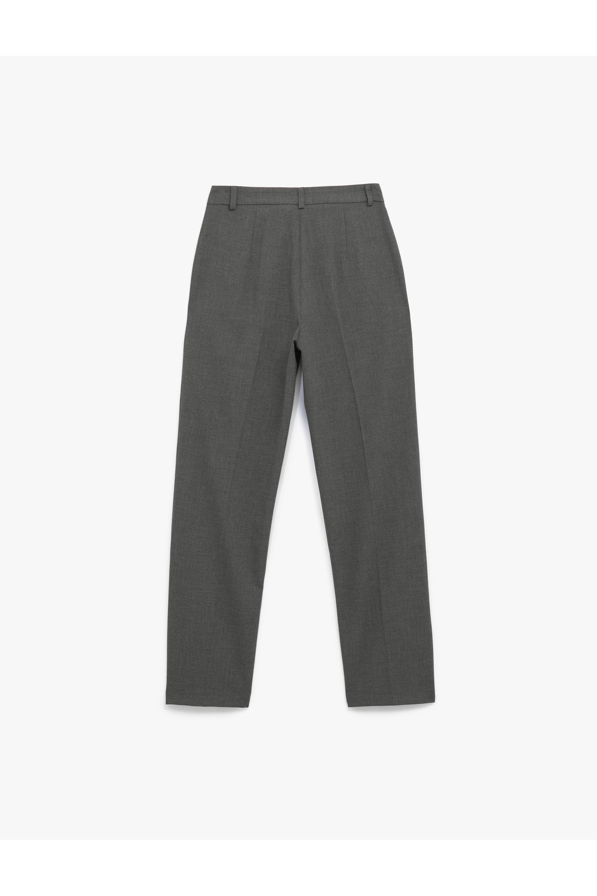Normal Bel Straight Fit Nervür Detaylı Kumaş Pantolon