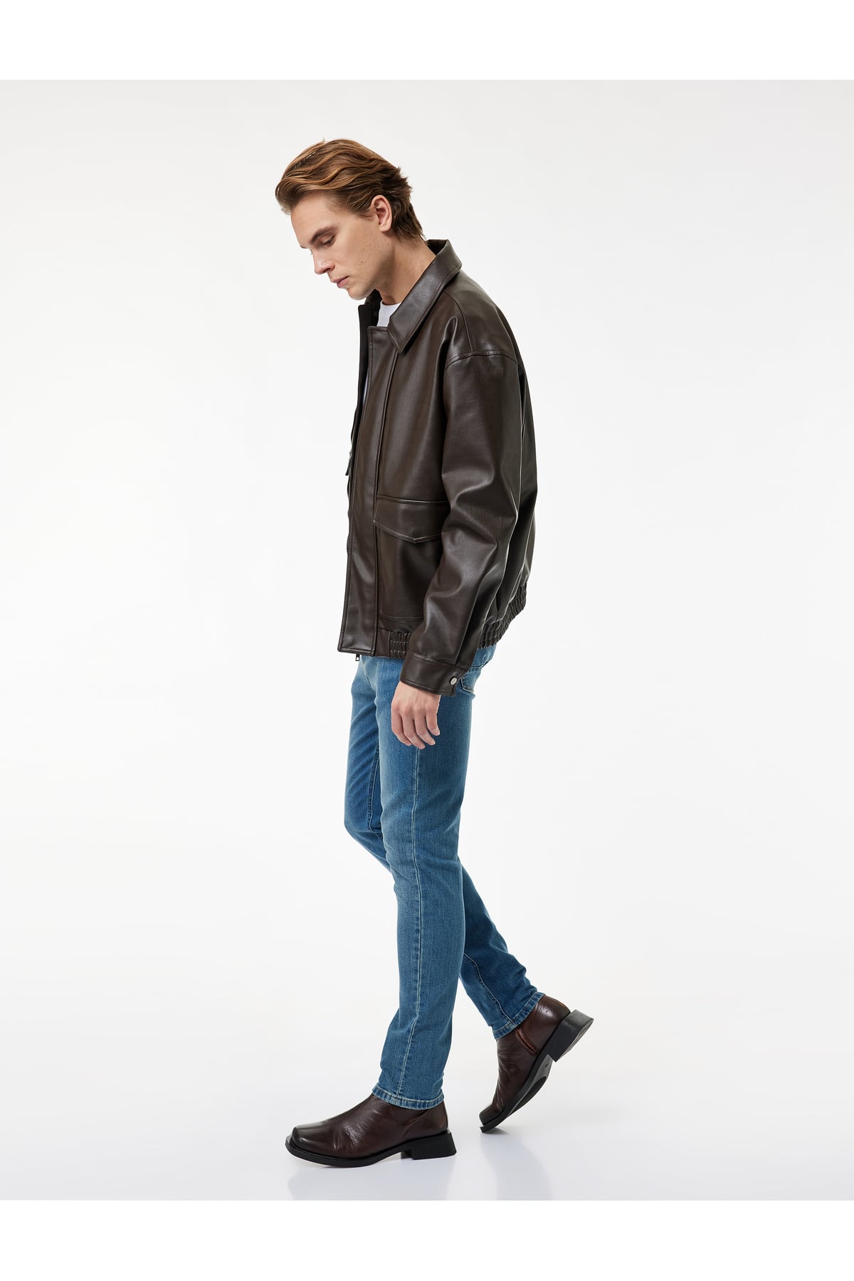 Normal Bel Yıpratmalı Pamuklu Slim Fit Jean Pantolon - Brad Jean
