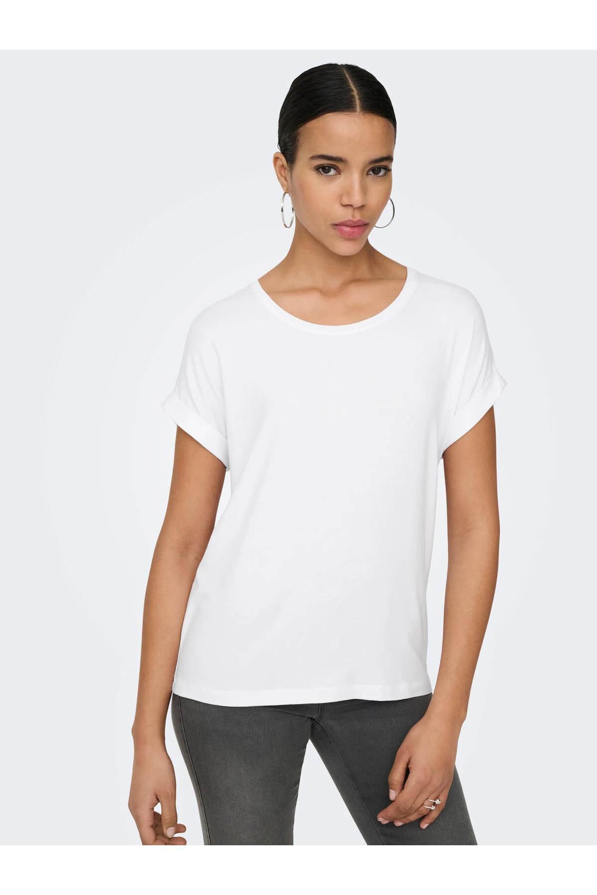 Onlmoster Beyaz Kadın T-Shirt 15106662