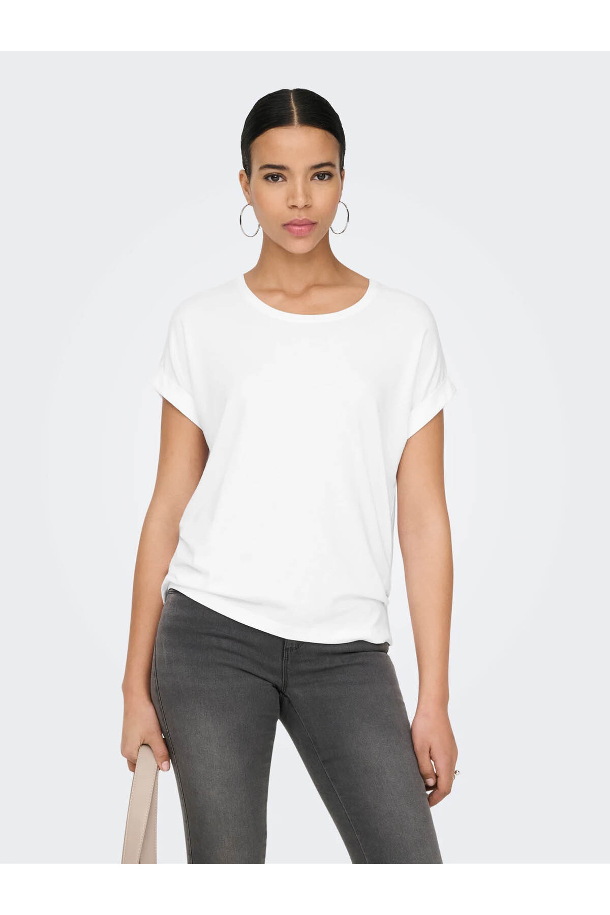 Onlmoster Beyaz Kadın T-Shirt 15106662