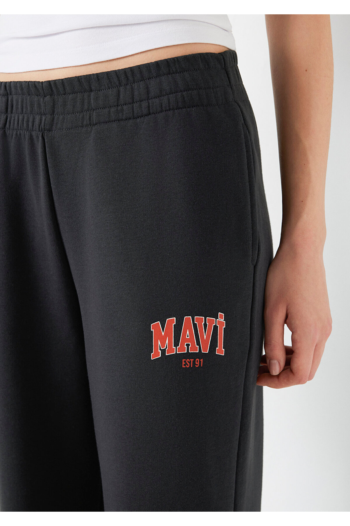 Örme Pantolon Maroon Banner