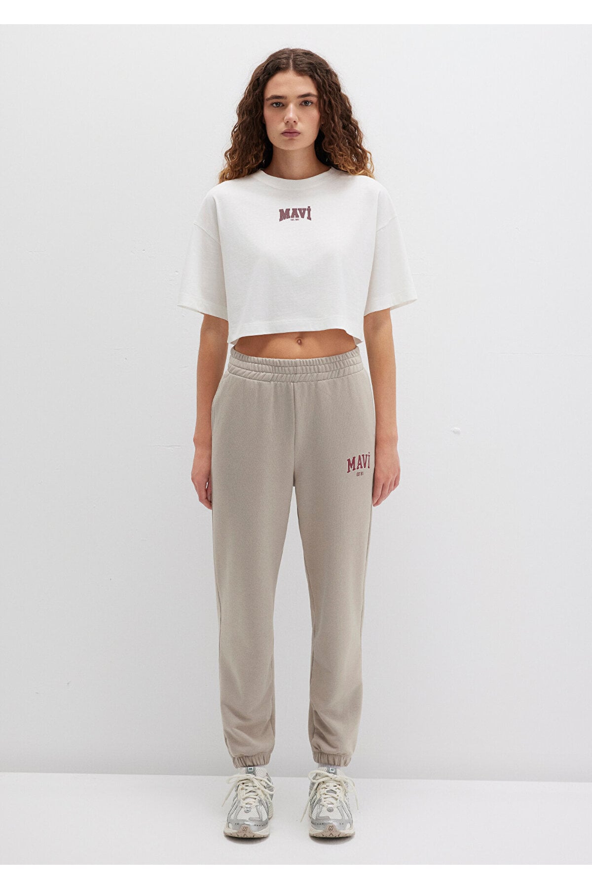 Örme Pantolon Maroon Banner