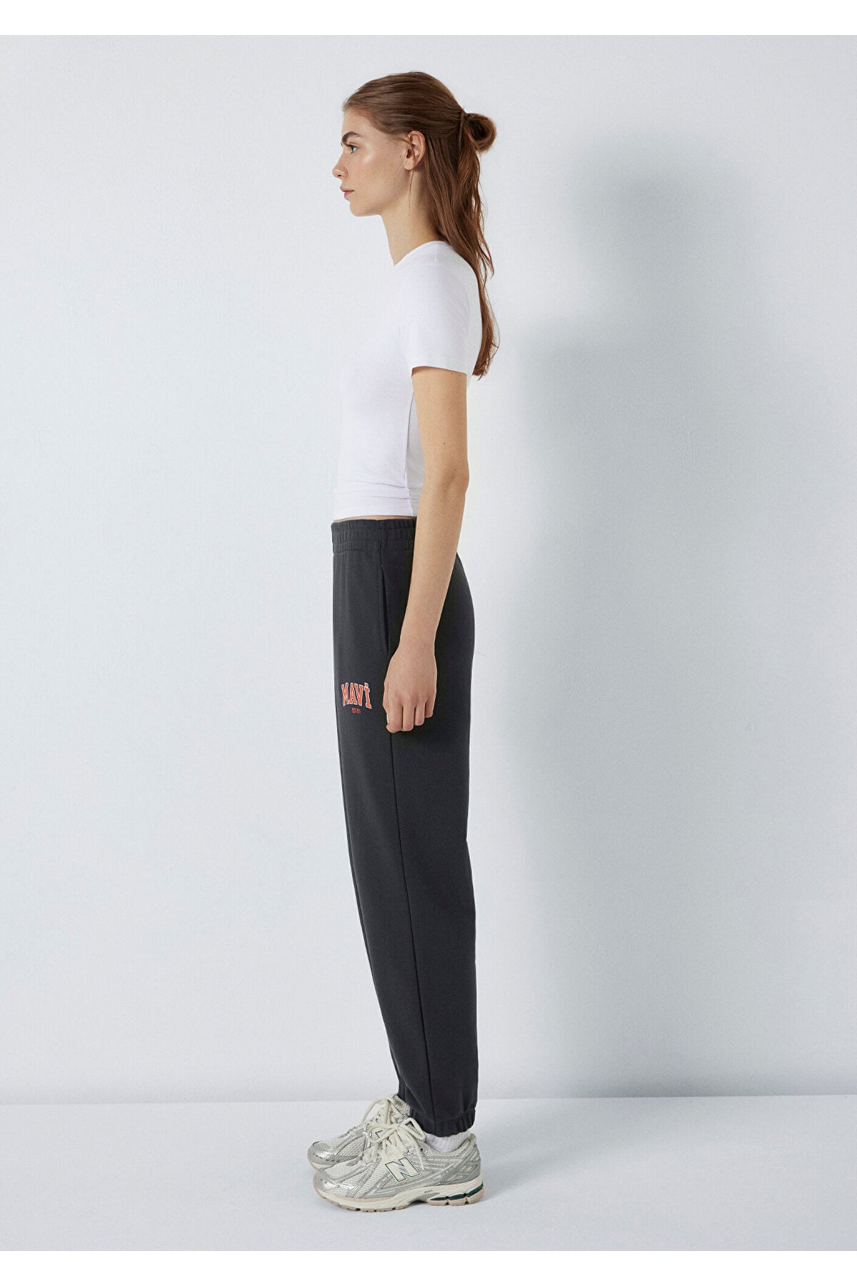 Örme Pantolon Maroon Banner