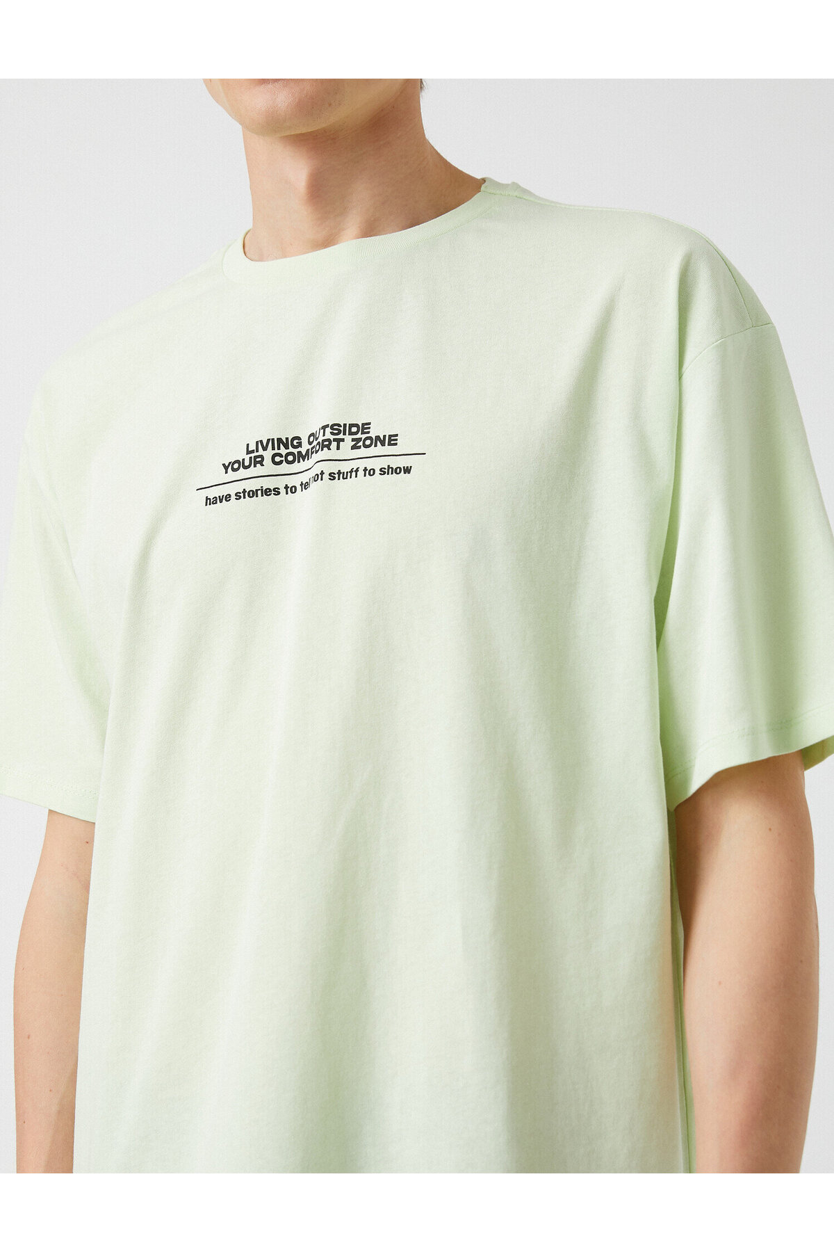 Oversize Arkası Baskılı Tişört