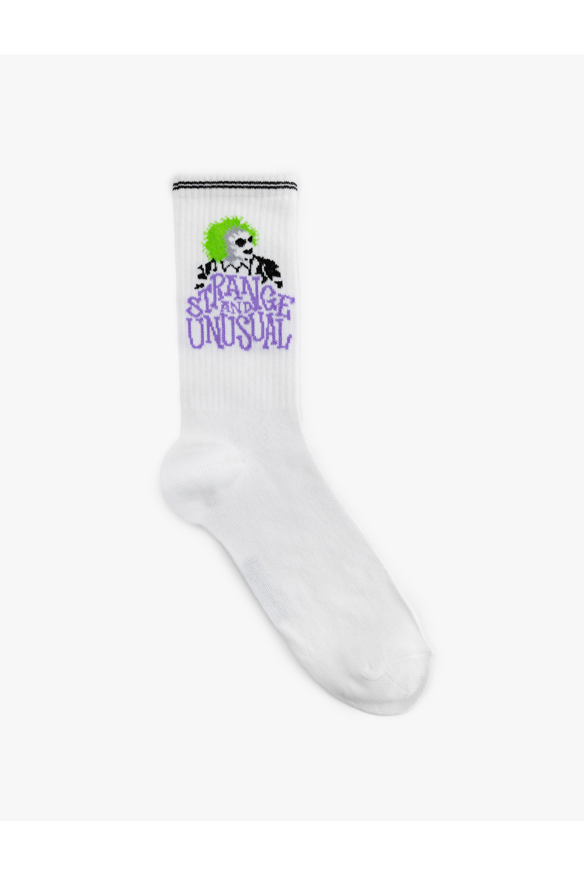 Pamuk Karışımlı Lisanslı Beetlejuice Soket Çorap