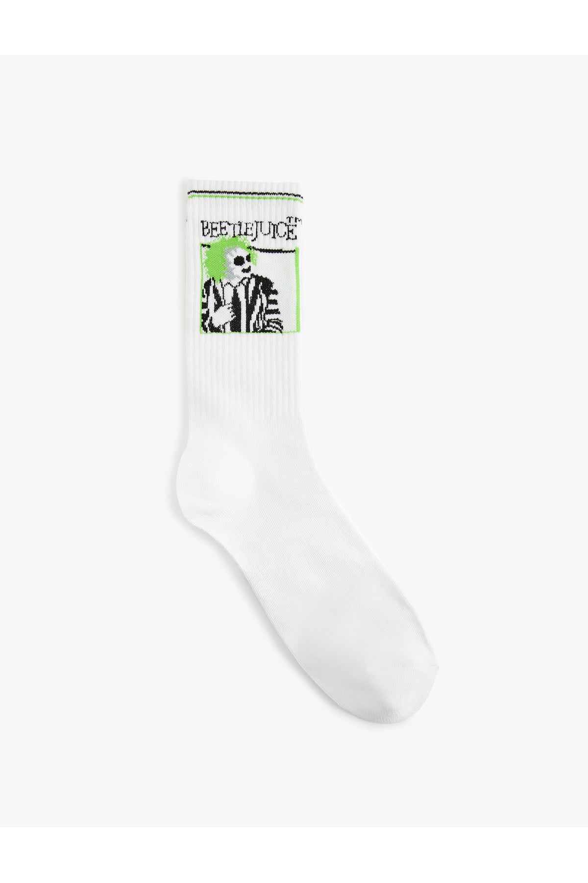 Pamuk Karışımlı Soket Lisanslı Beetlejuice Çorap