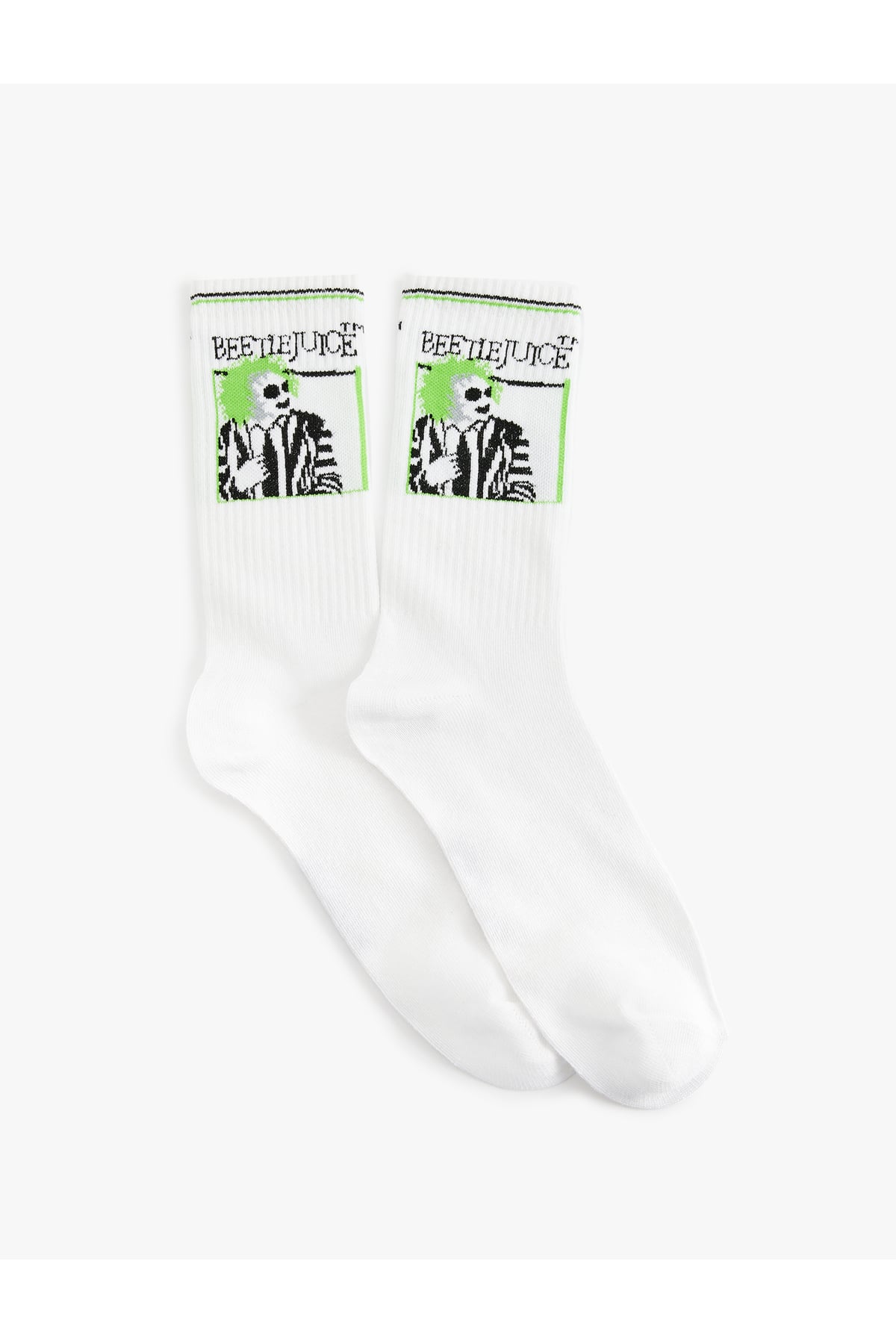 Pamuk Karışımlı Soket Lisanslı Beetlejuice Çorap