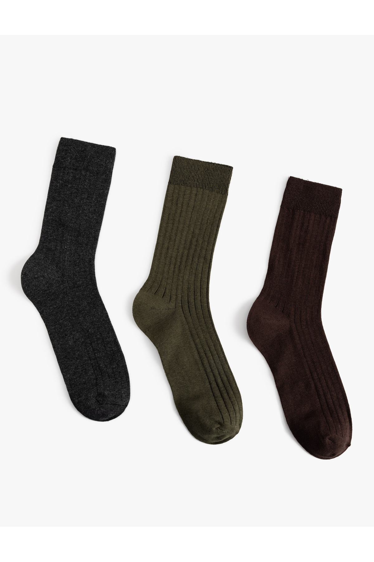 Pamuklu Basic 3'lü Soket Çorap Seti