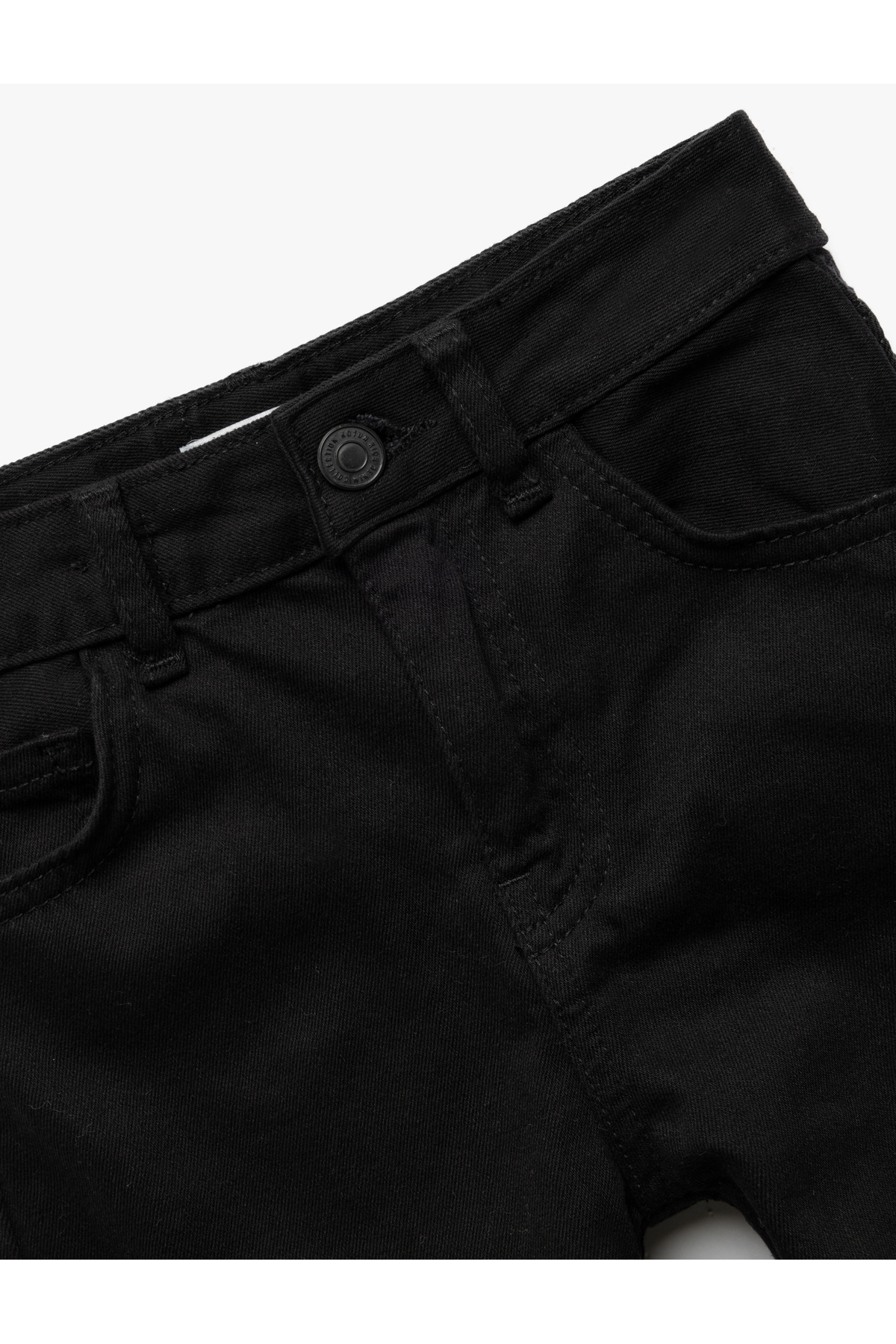 Pamuklu Beli Ayarlanabilir Lastikli Cepli Denim Pantolon