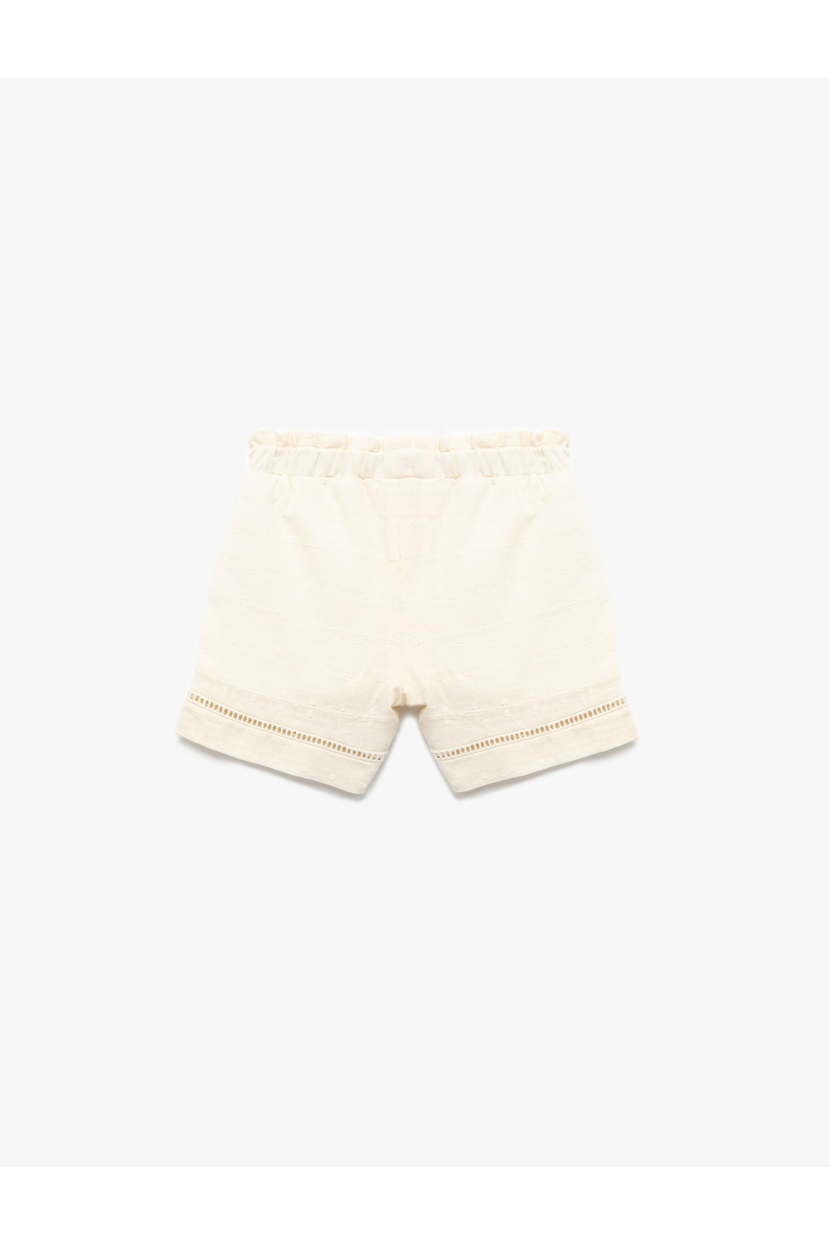 Pamuklu Beli Lastikli Mini Şort